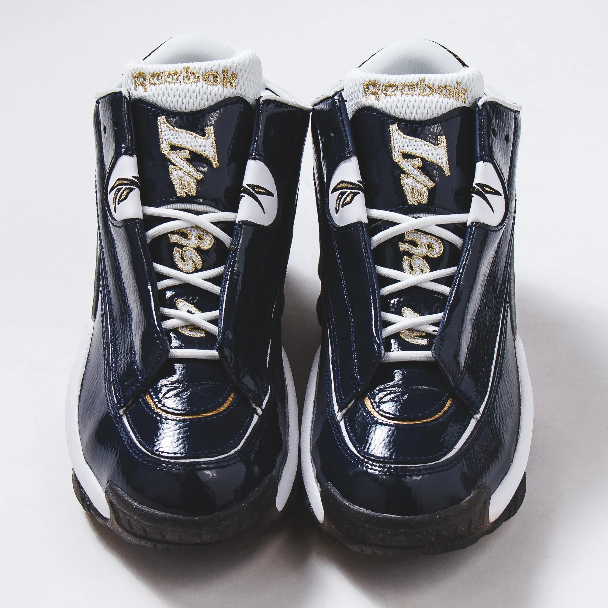 Compression Molded Heel Counter Hollow Heel Reebok Classics Basketball Men The Answer DMX Allen Iverson Navy HR1061