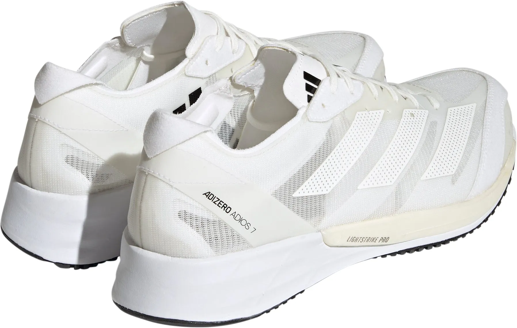 adidas Adizero Adios 7 Mens Running Shoes - White Skate Cool