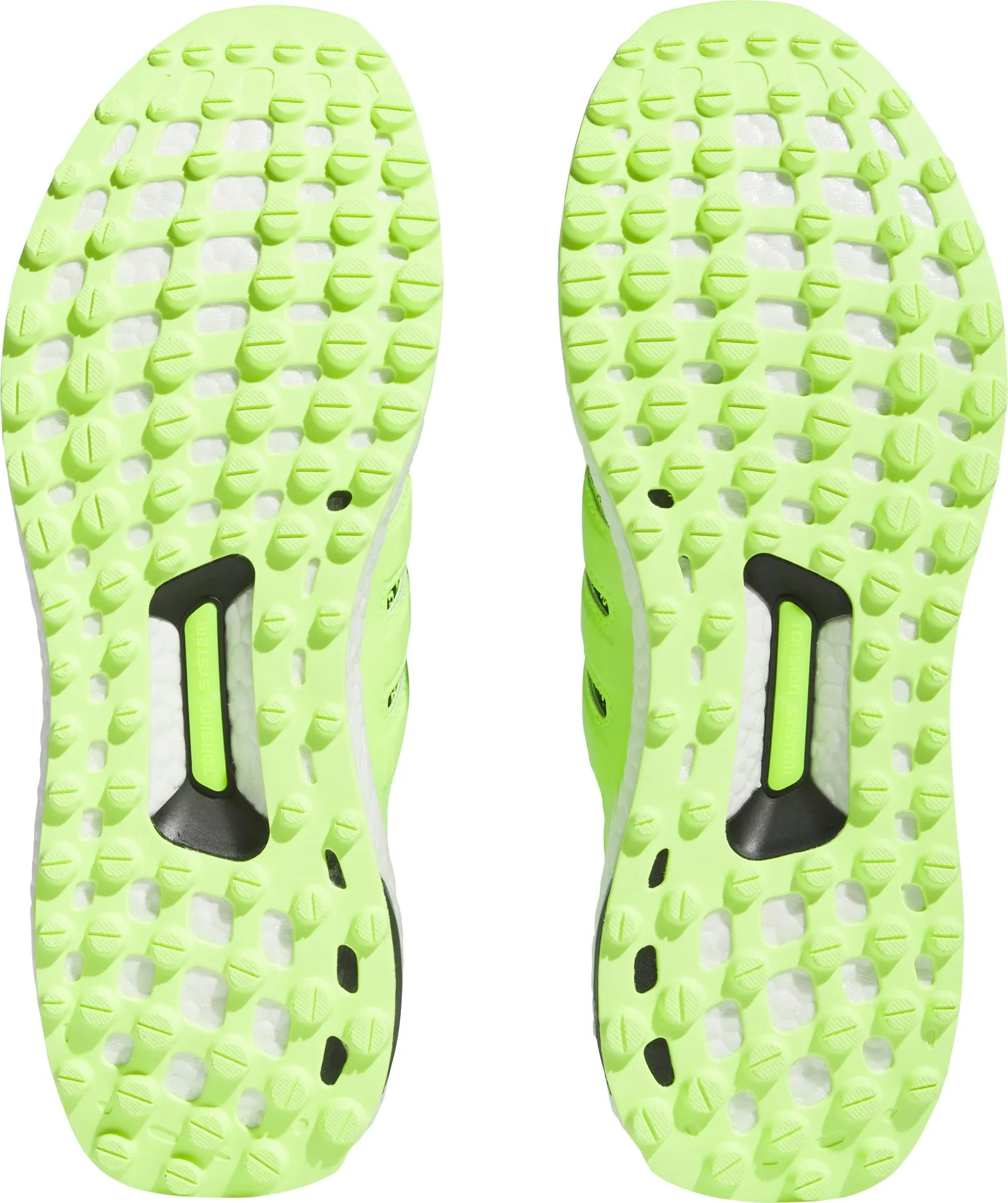 adidas Ultra Boost Spikeless Golf Shoes - Green Reinforced Seams Slip Resistant All Weather
