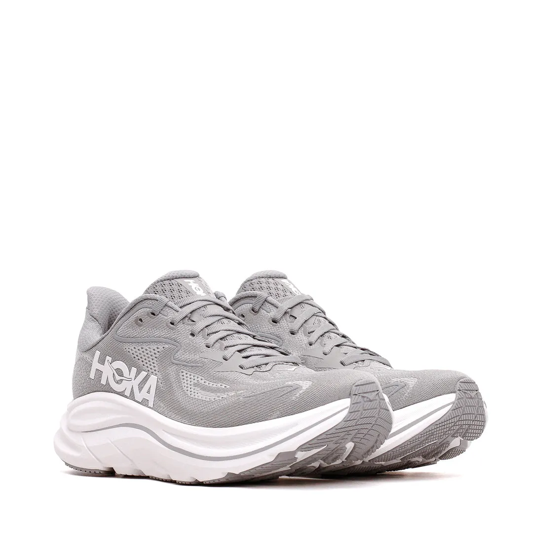 Comfort footbed Gloss Finish Hoka One One Men Clifton 10 Stellar Grey 1162030-STLLR