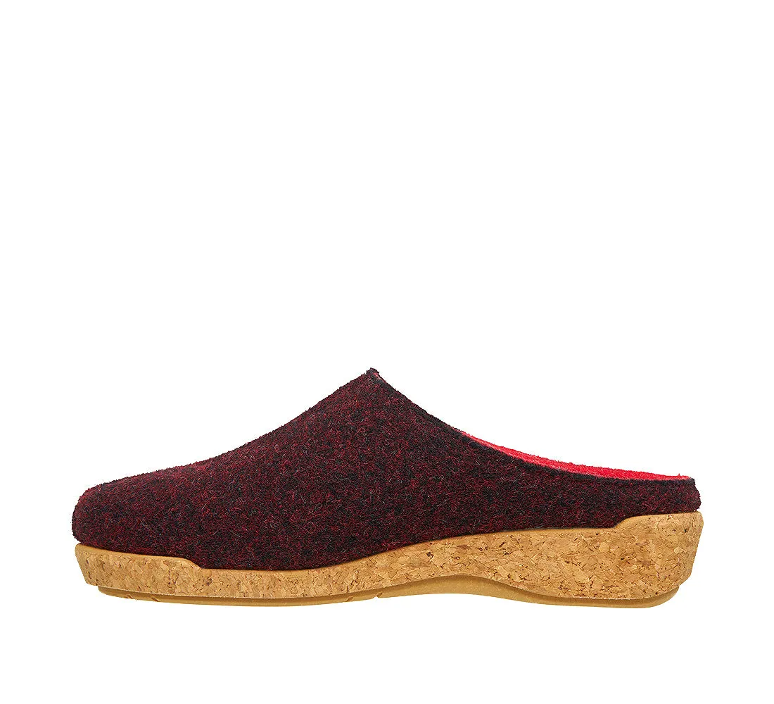 Fashionable Flats Arch Ease Woollery - Deep Red