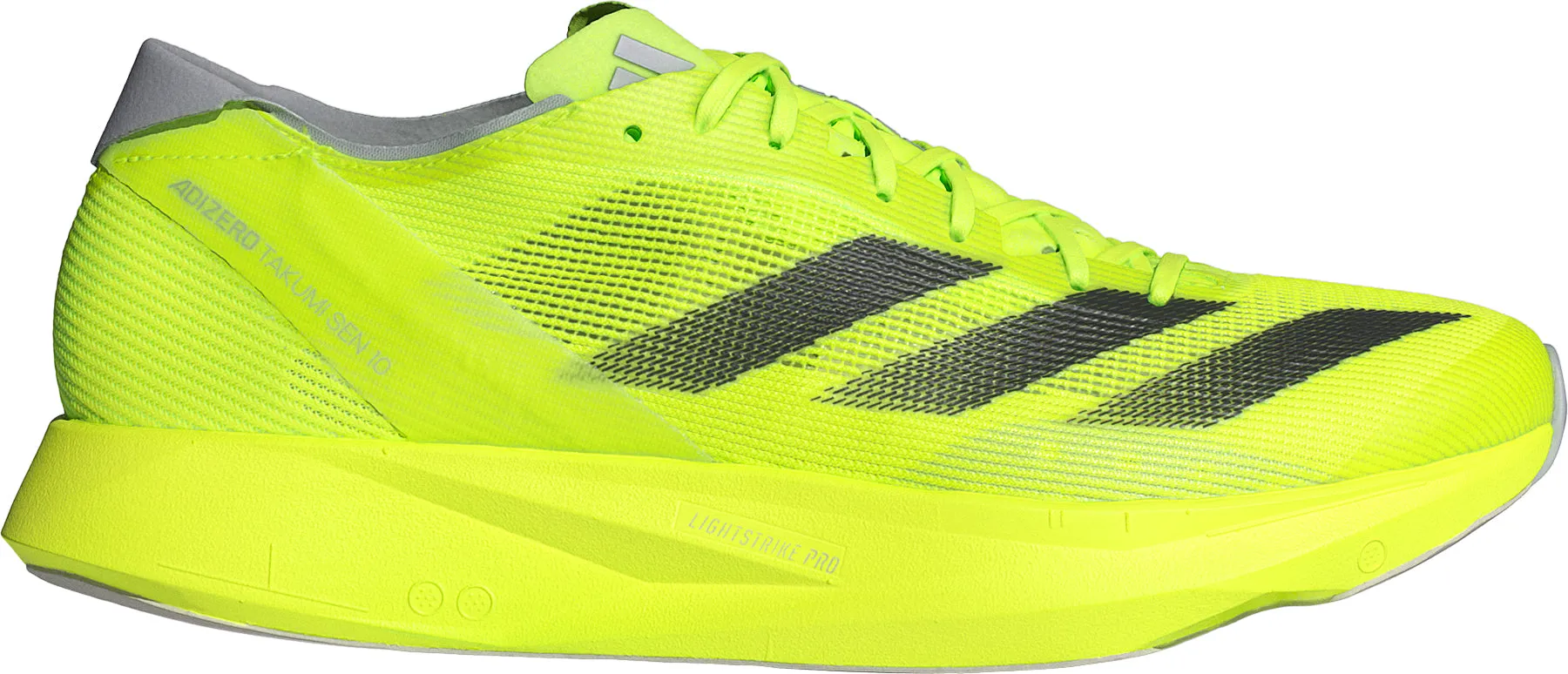 adidas Adizero Takumi Sen 10 Mens Running Shoes - Yellow Gloss Finish