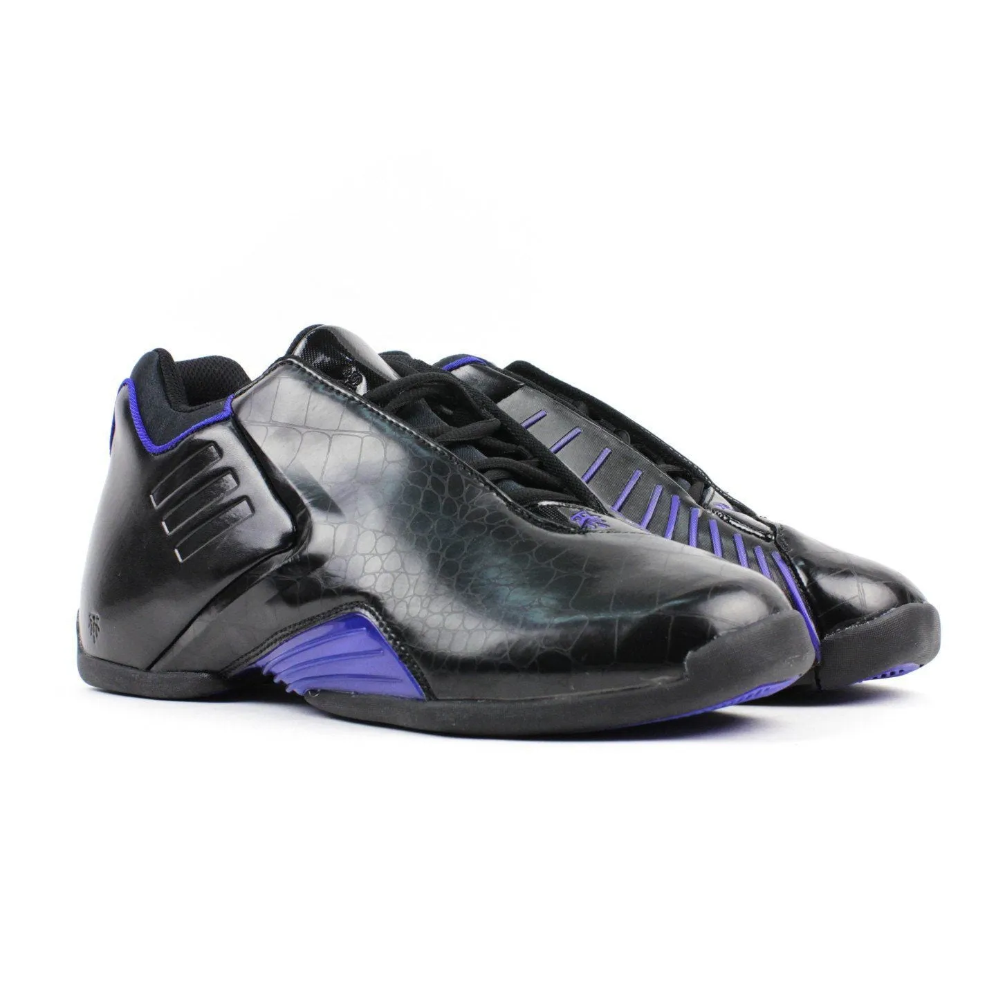 Dual Density Cushioning Adidas Basketball Tmac 3 Retro Tracy McGrady Black Blue C75307
