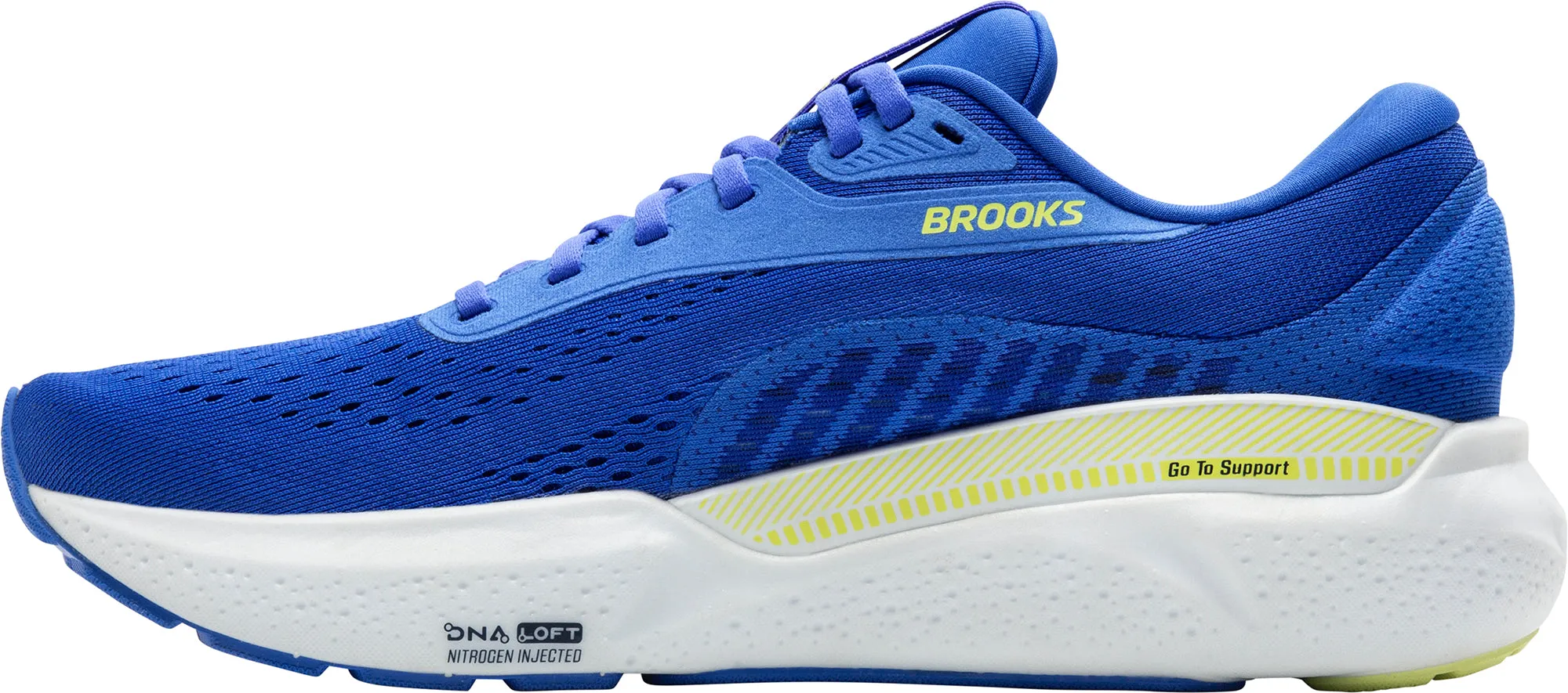 Earth Base Cushioned heel Brooks Adrenaline GTS 24 WIDE FIT Mens Running Shoes - Blue