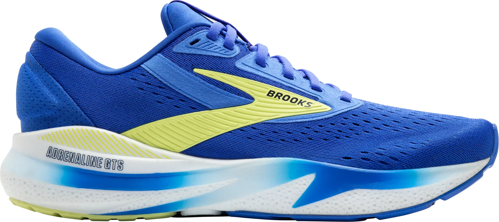 Smooth ride Brooks Adrenaline GTS 24 WIDE FIT Mens Running Shoes - Blue