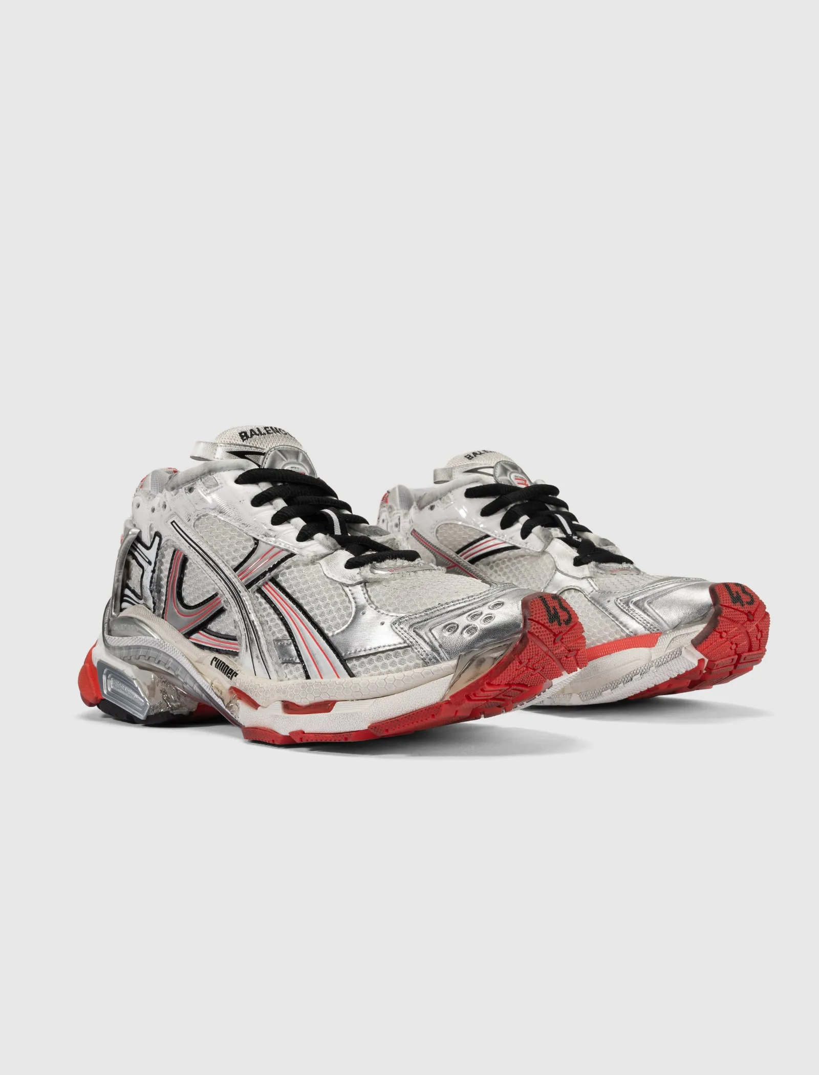 MESH RUNNER "WHITE/ RED" Sand Move