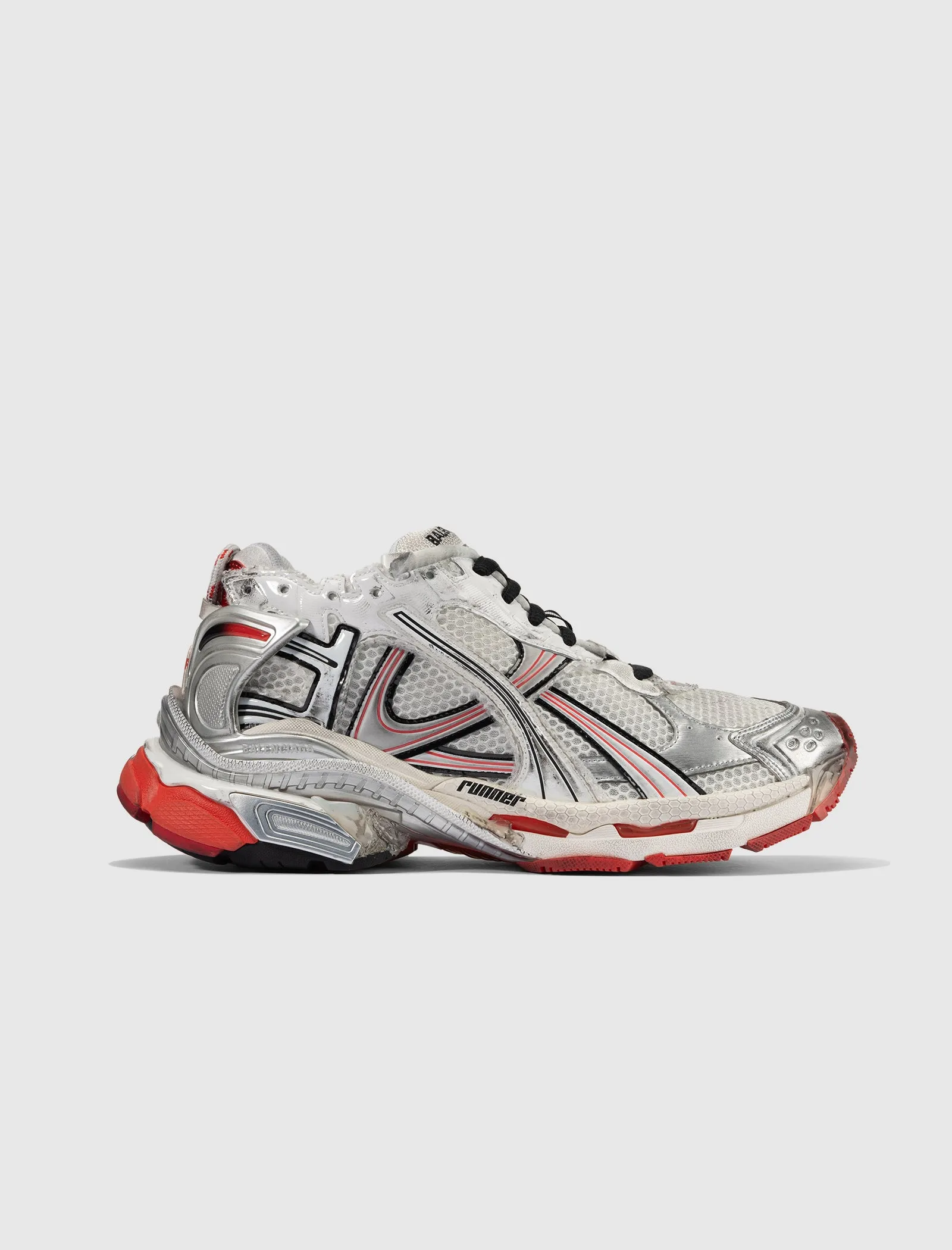 MESH RUNNER "WHITE/ RED" Dry Base