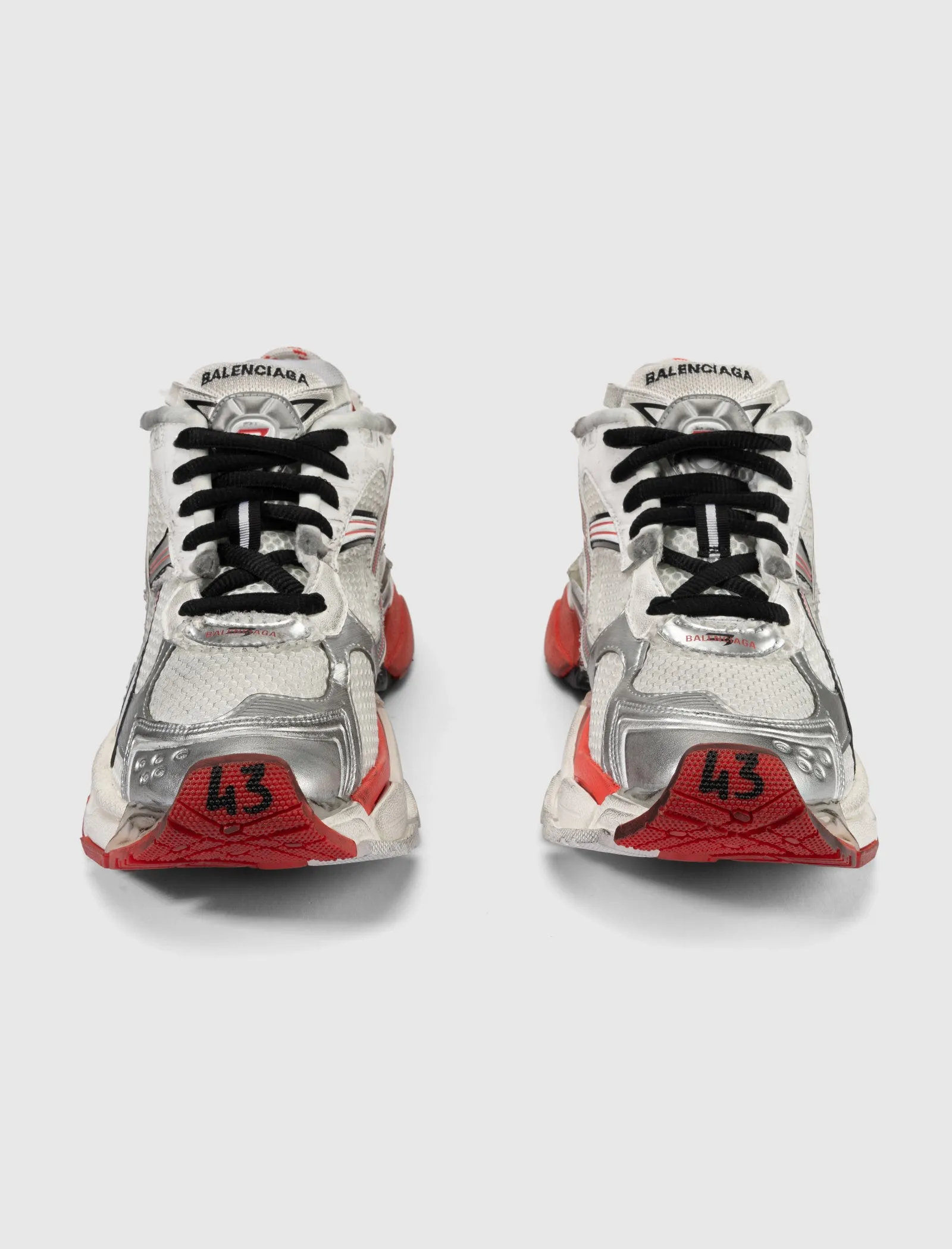 Clean Step MESH RUNNER "WHITE/ RED"
