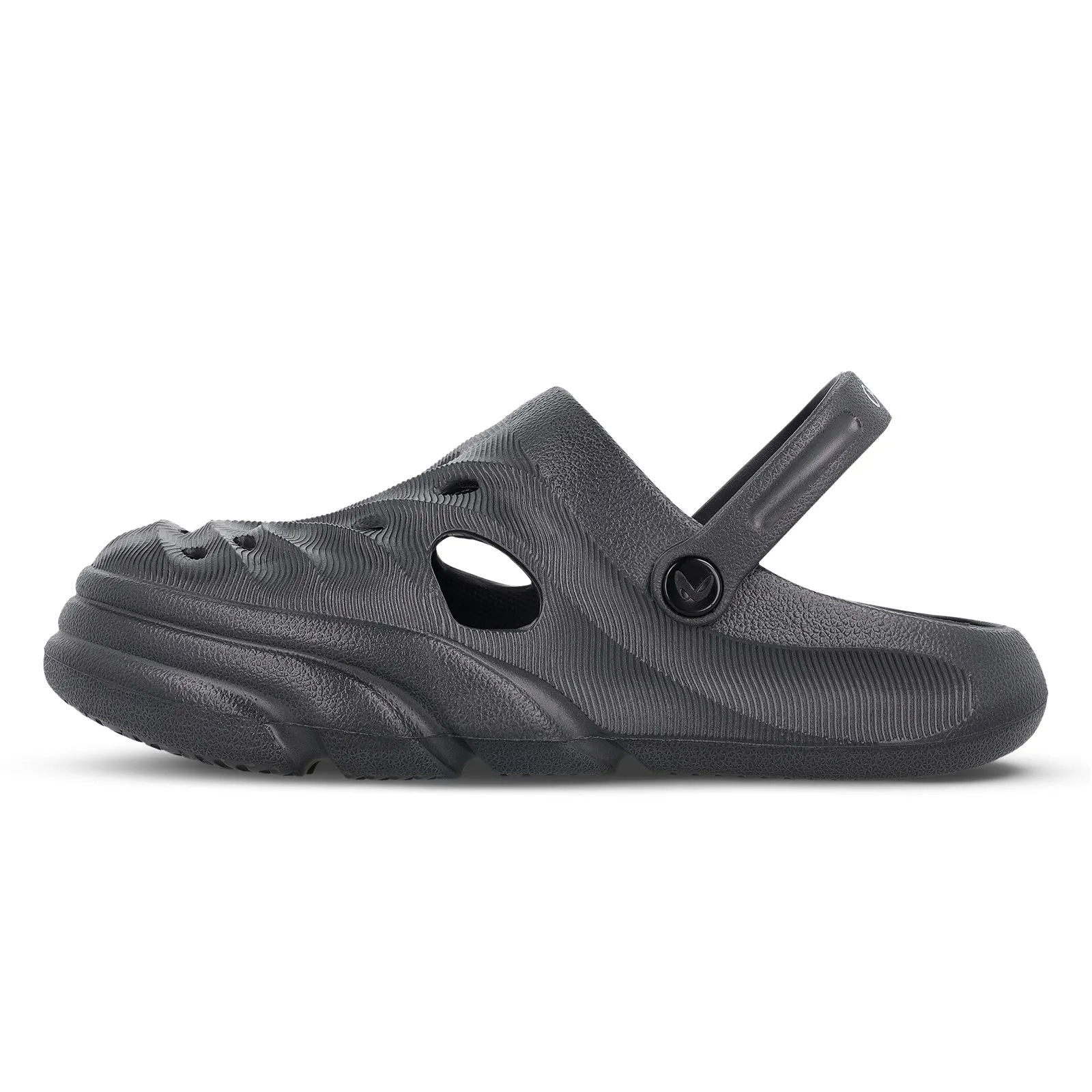 Stretchable Elegant Shoes Men's Clogs  - WC8732 Dark Grey