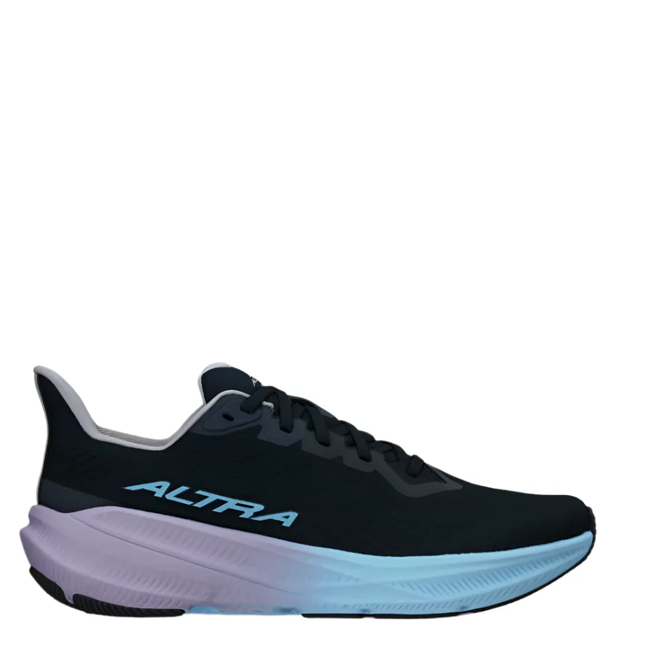 premium - quality all - weather shoes elastic closure shoes Altra Women's Experience Flow 2 Running Shoes in Black/Light Blue AW25