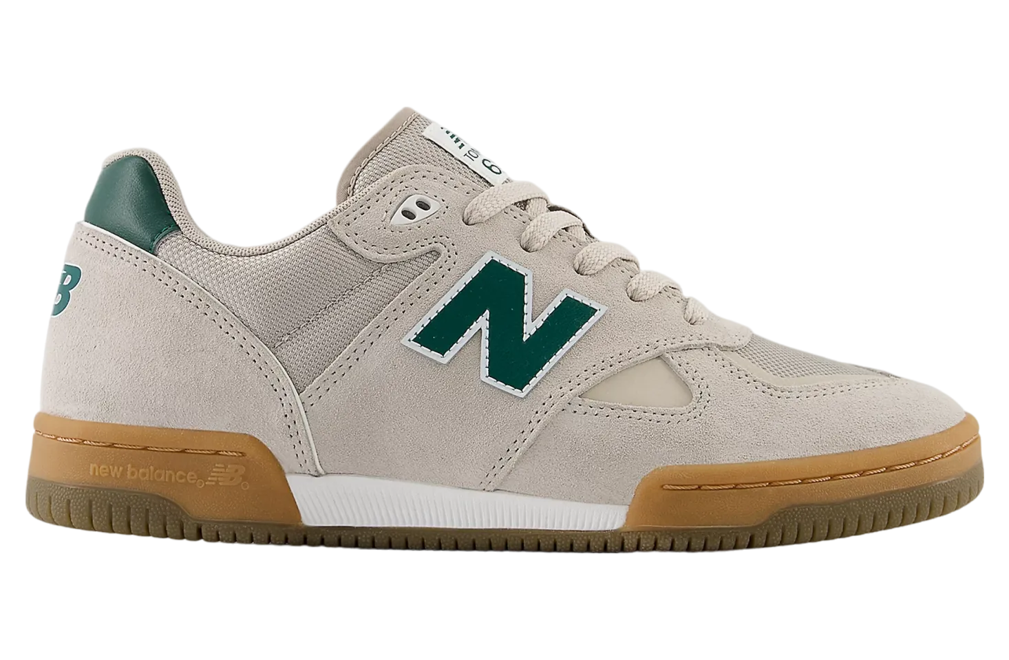 Comfort Feel New Balance Numeric Tom Knox 600 Shoes - Timber Wolf/Forest Green