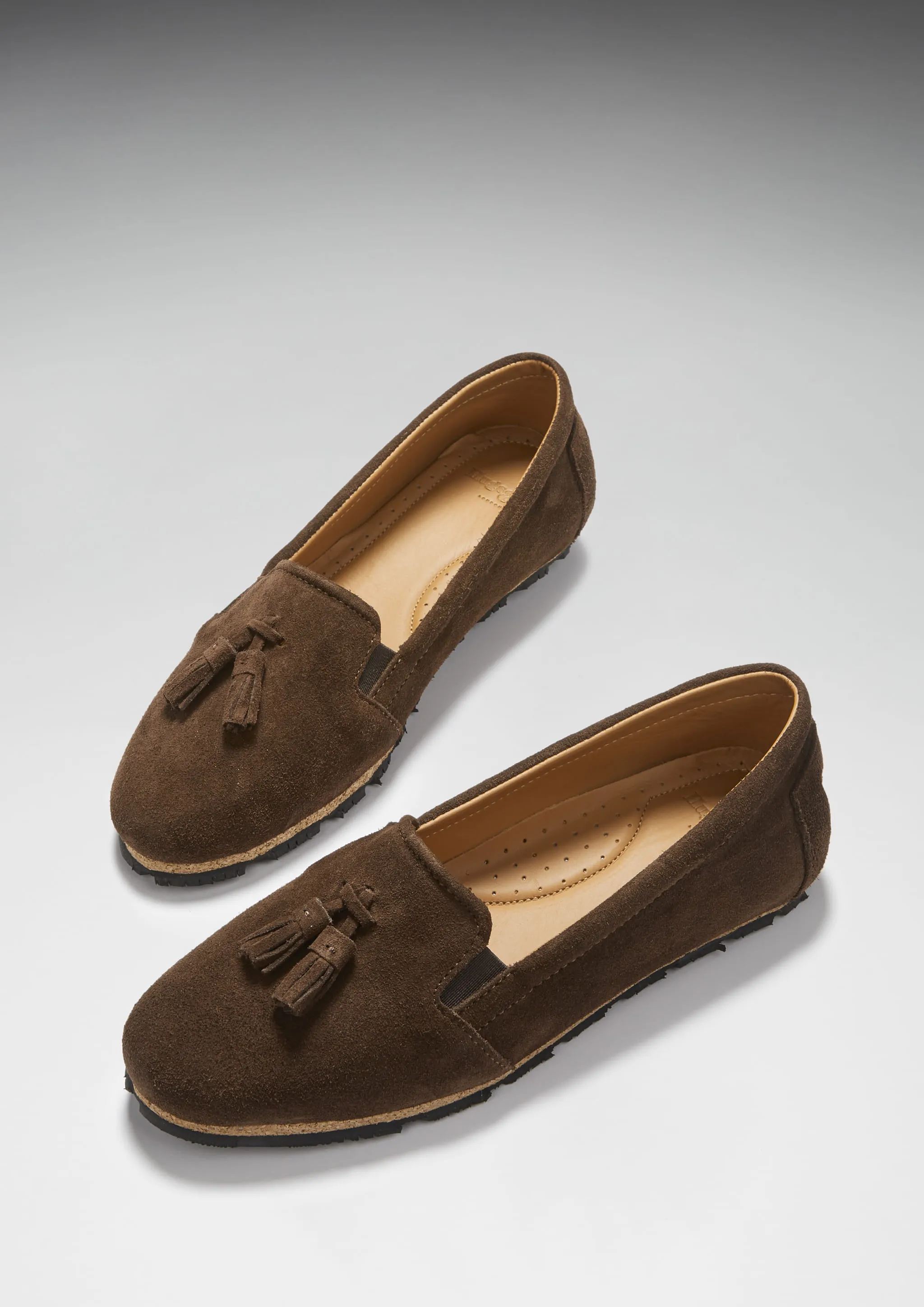 City Life Practical Footwear Women's Tasselled Espadrilles, brown suede