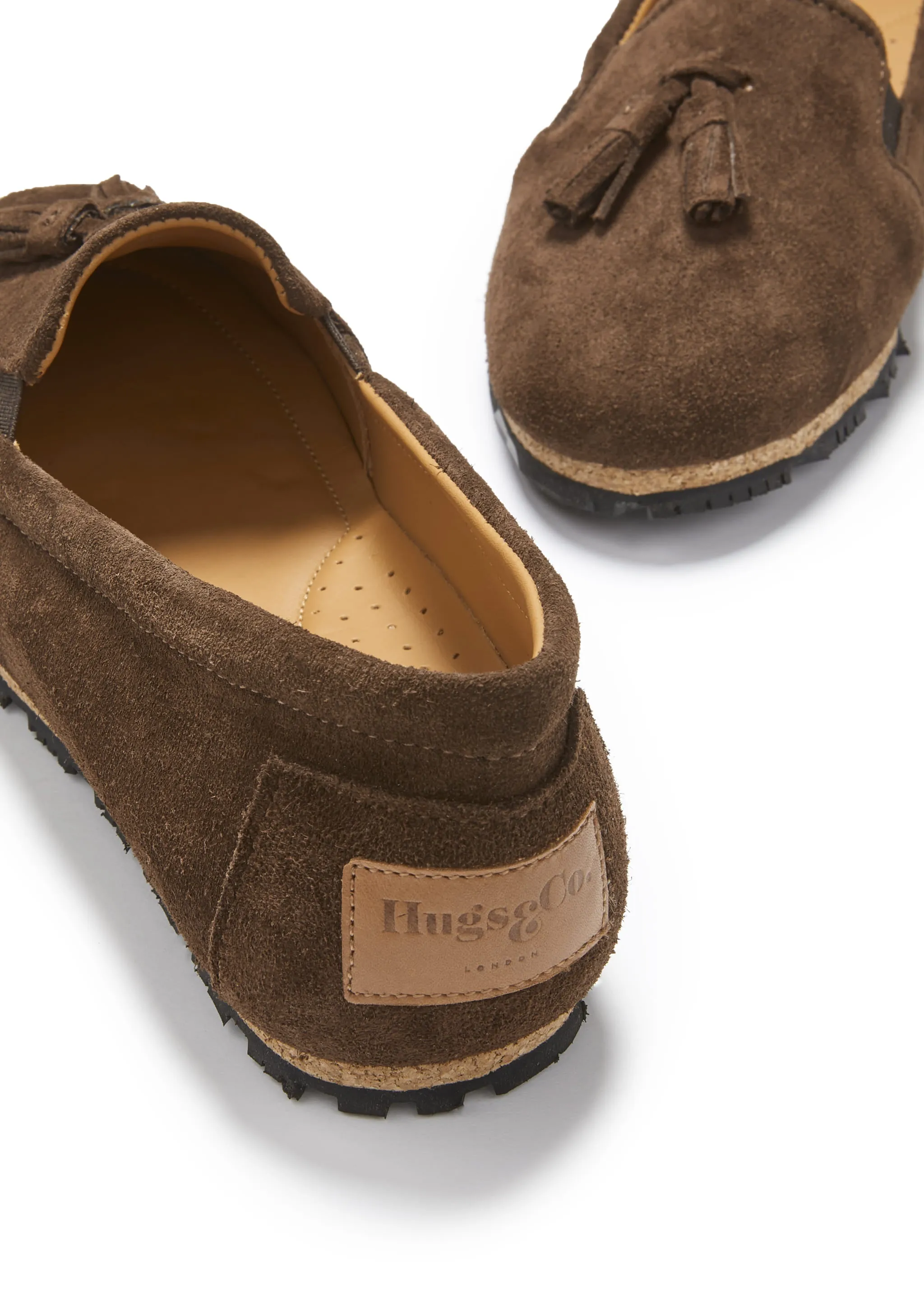 ShockAbsorbing Tidy Style Women's Tasselled Espadrilles, brown suede