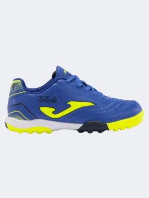 Joma Toledo 2404 Kids Turf Shoes Royal/Yellow All Fit Stable Tread