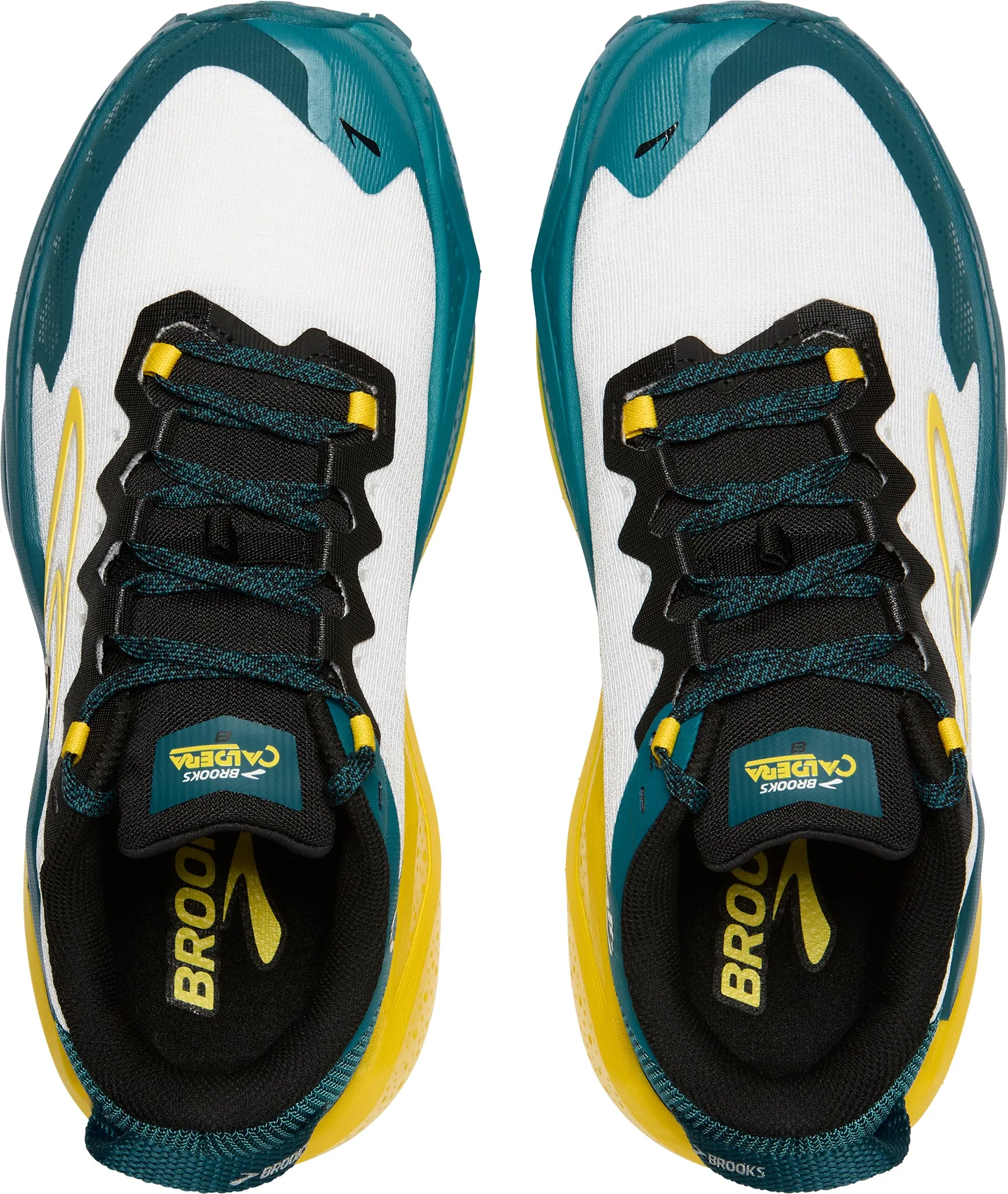 Brooks Caldera 8 Mens Trail Running Shoes - White Pool Time World Step