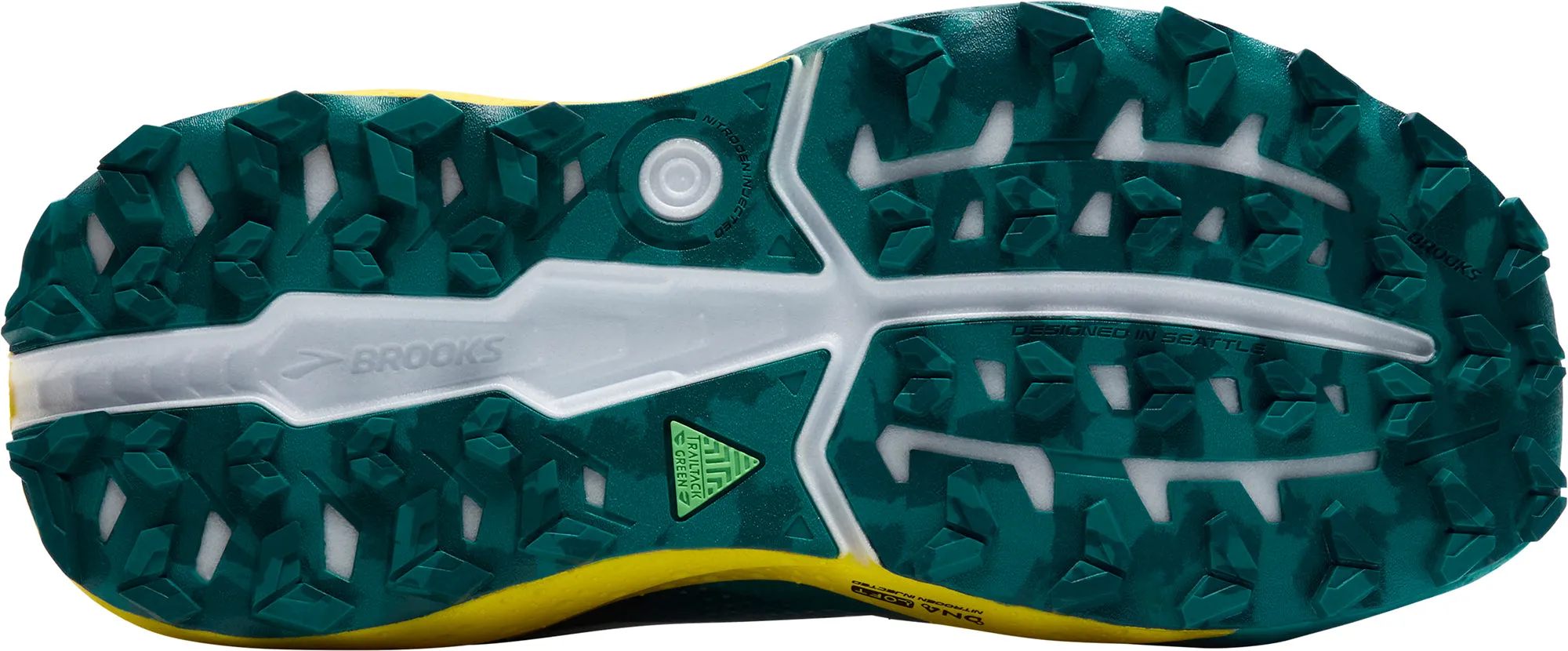 Leather Upper World Walk Brooks Caldera 8 Mens Trail Running Shoes - White