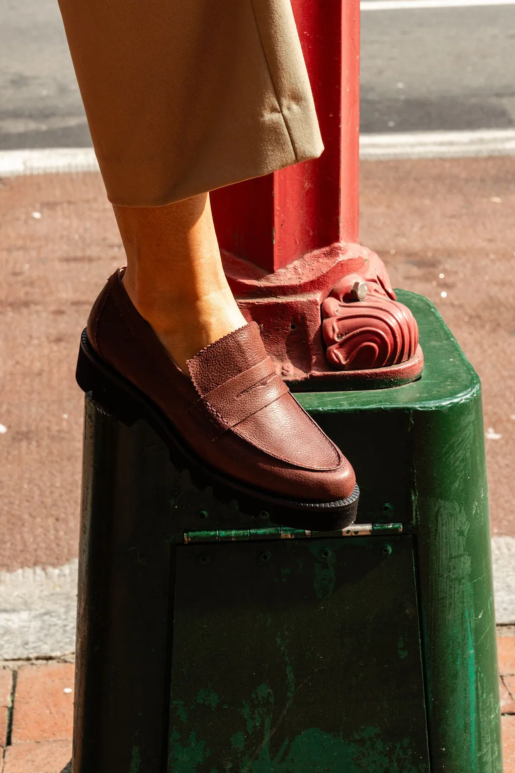 Vince Lug Sole Penny Loafer Durable Build Hiking Trails