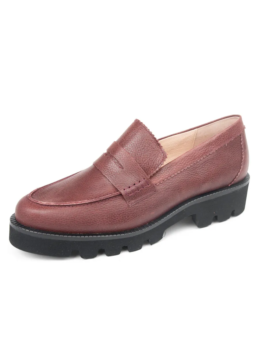 Comfort Slope Buckle Fit Vince Lug Sole Penny Loafer