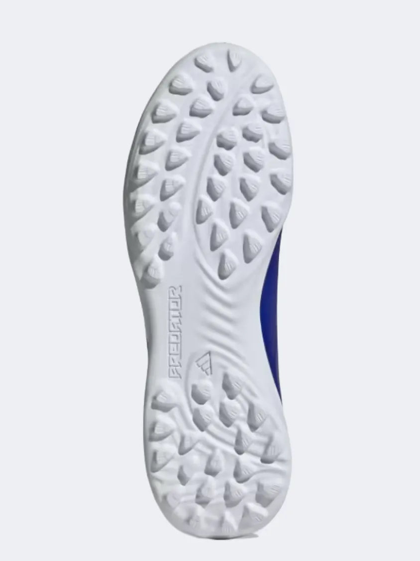 Foot Motion Cushion Lock Adidas Predator League Tf Kids Turf Shoes Blue/White/Red