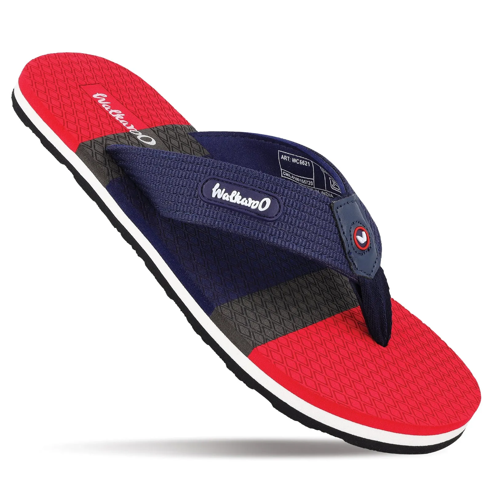 Outdoor Adventure Men's Flip Flop Slippers - WC6621 Navy Blue Red