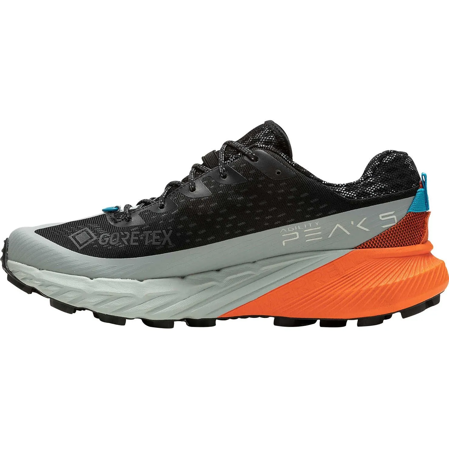 Zen Step Merrell Agility Peak 5 GORE-TEX Mens Trail Running Shoes - Black