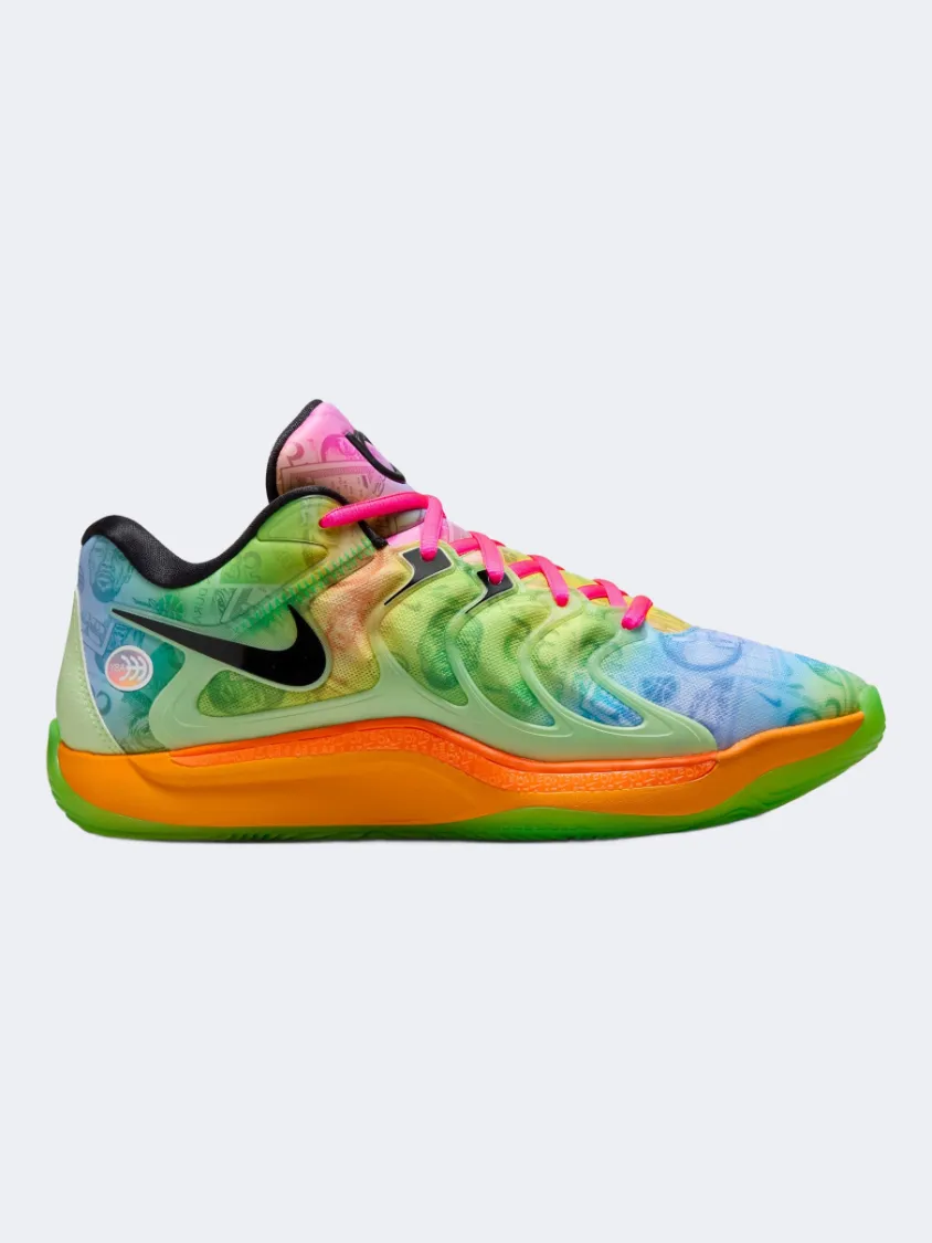 Nike Kd 17 Men Basketball Shoes Barely Volt/Blue Comfort Ankle Stable Structure