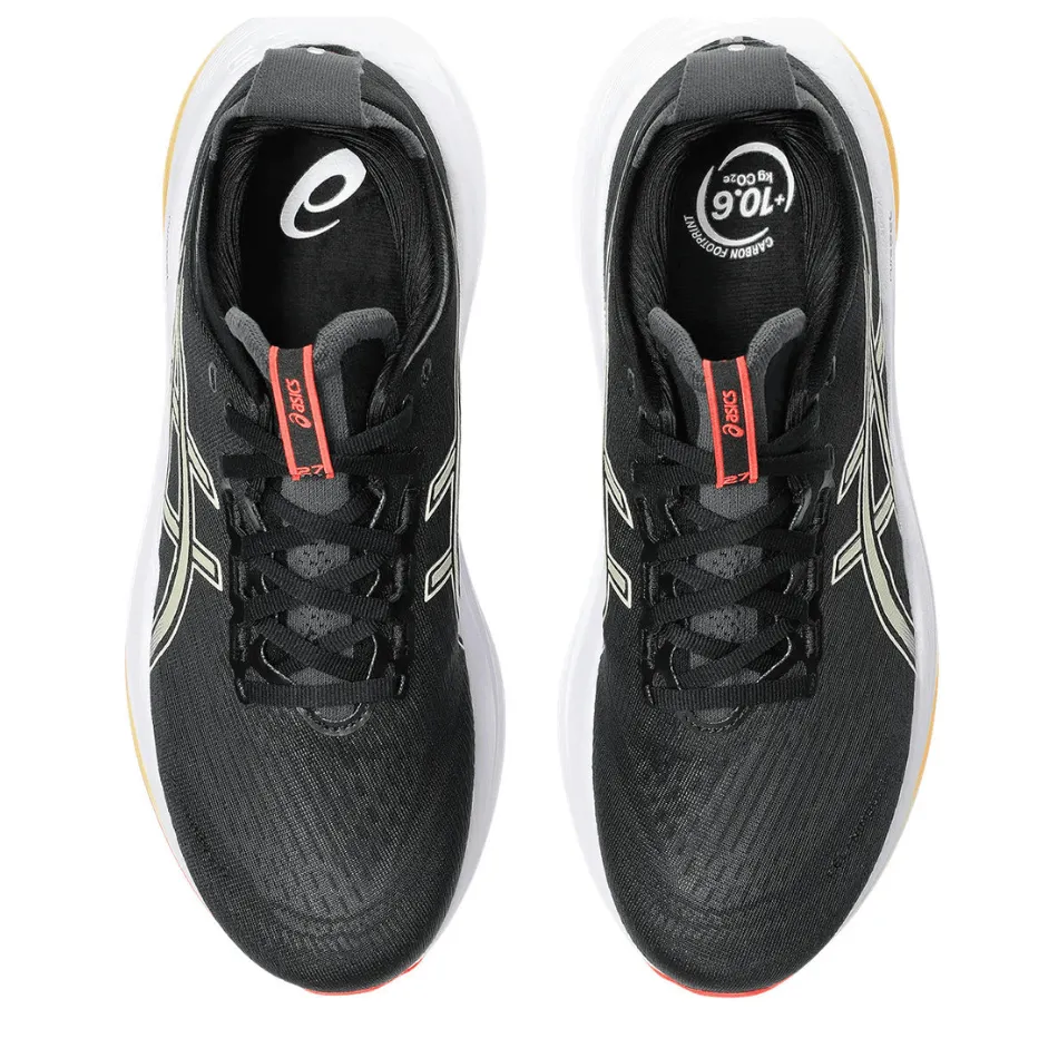 Running Club ShockAbsorbing ASICS Men's GEL-NIMBUS 27 Running Shoes in Black/Kahki AW25