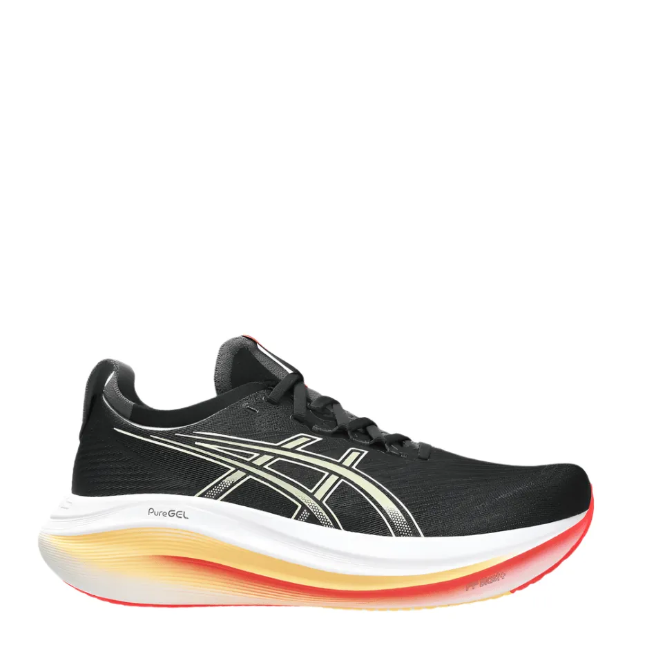 ASICS Men's GEL-NIMBUS 27 Running Shoes in Black/Kahki AW25 Certified quality