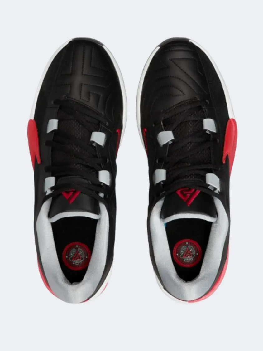 Support Precision Stitching Nike Zoom Freak 5 Men Basketball Shoes Black/Red/Platinum