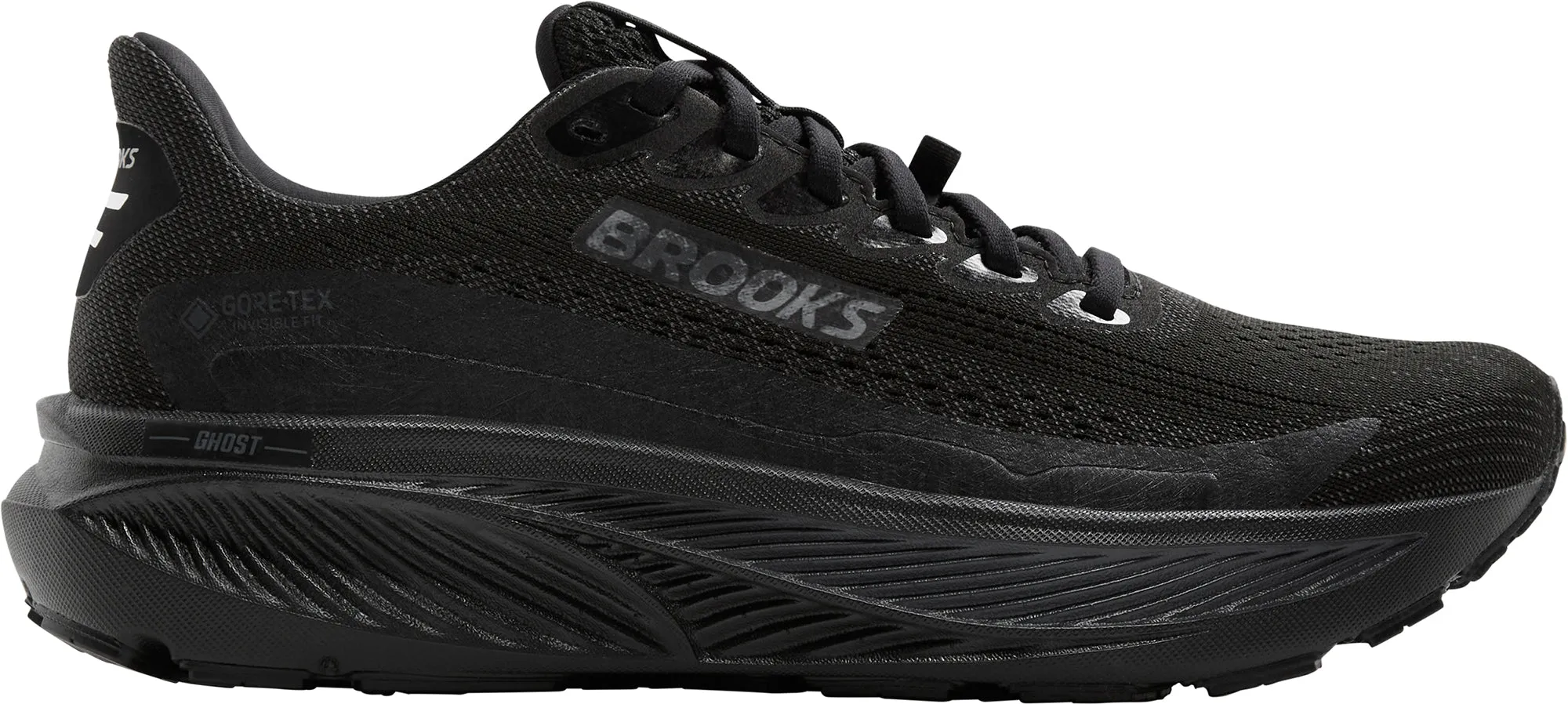 Game Ready Slim Form Brooks Ghost 17 GORE-TEX Mens Running Shoes - Black