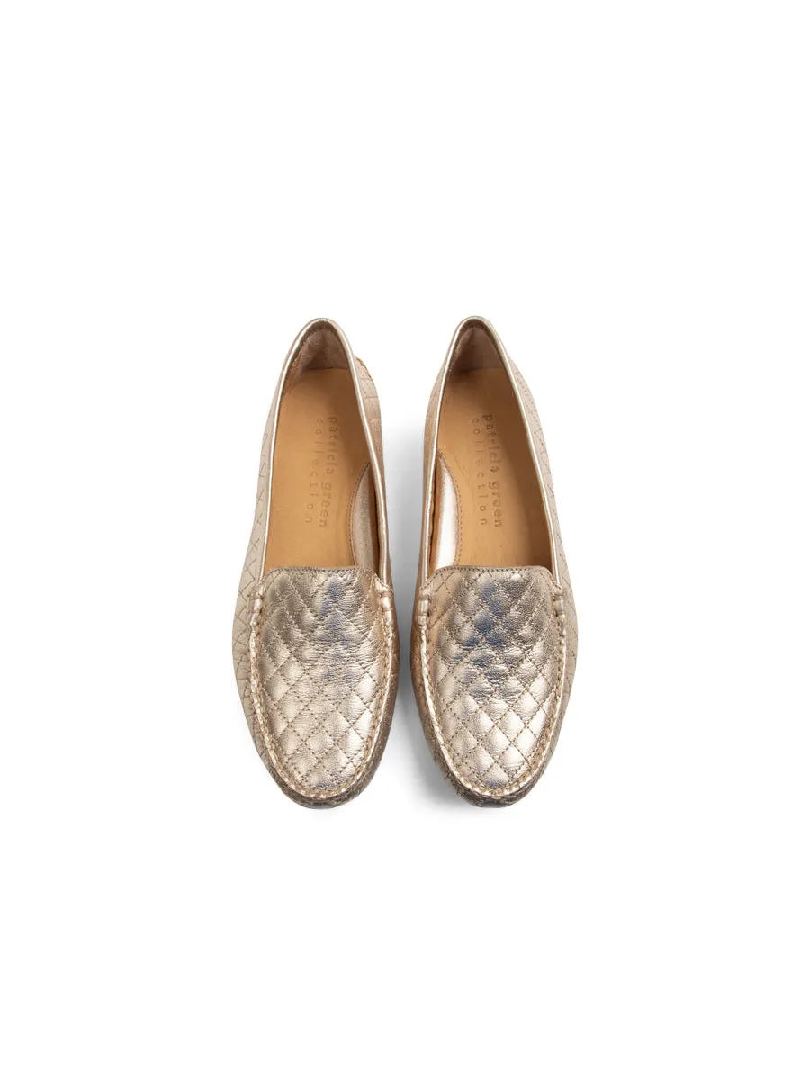 Jillian Quilted Driving Moccasin Surf Mode Comfort Outsole
