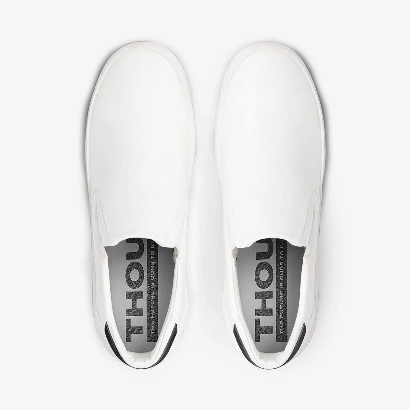 Men's Slip On | White-Black Quick Fit Step Quick Travel Shoes
