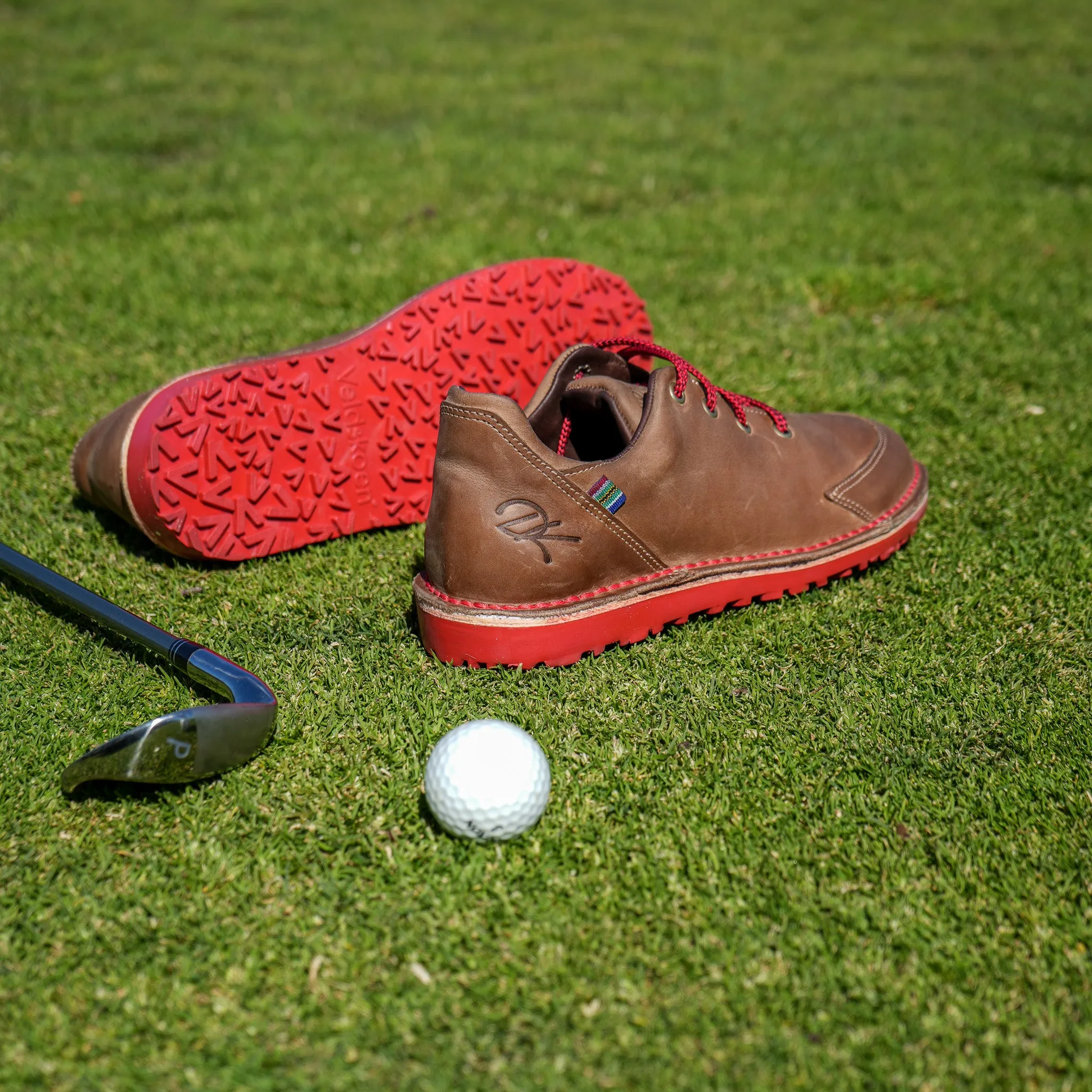 Veldskoen Kau Loft Golf Shoe (Red Sole) Wind Control Speed Performance