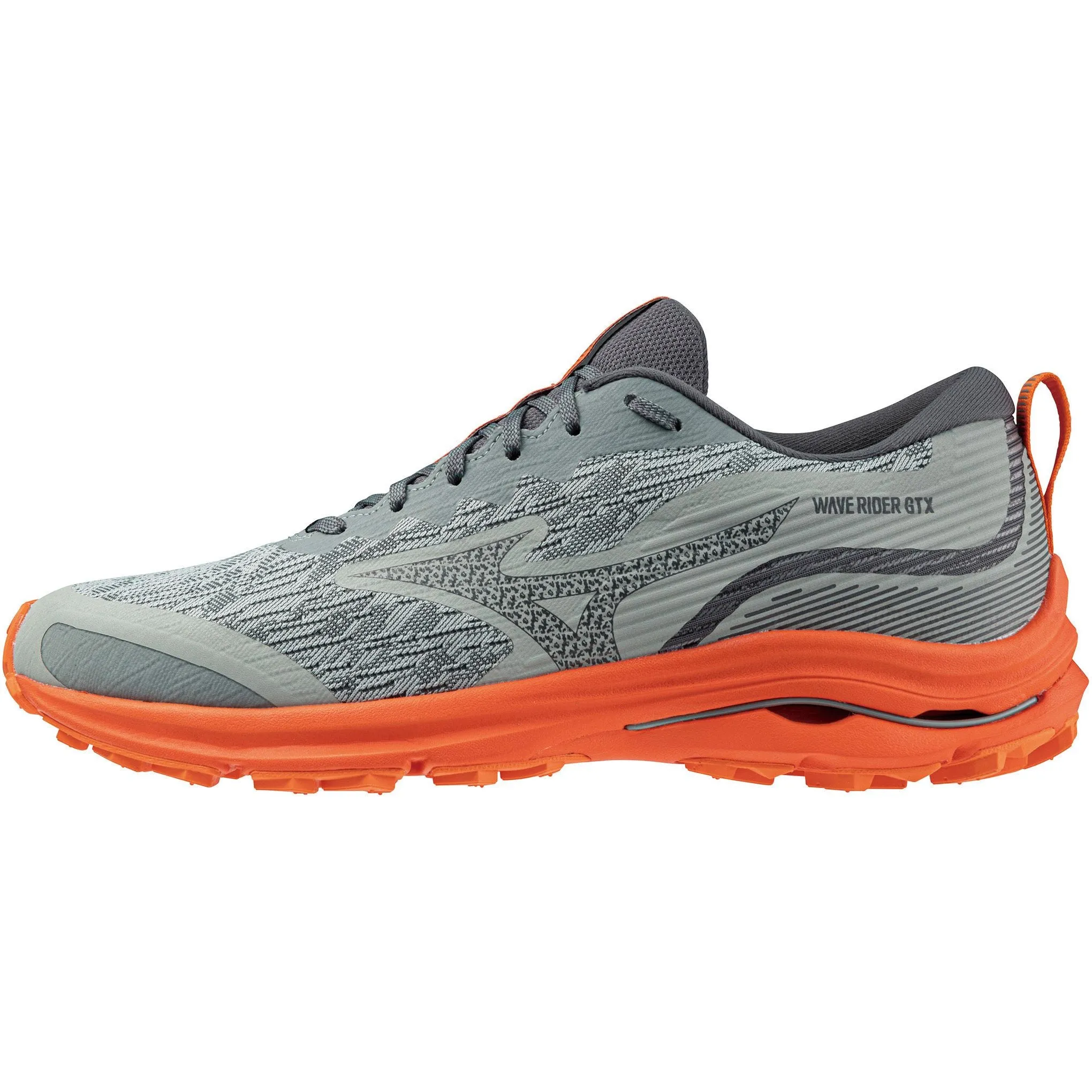 Stretchable Material Mizuno Wave Rider GORE-TEX Mens Running Shoes - Green