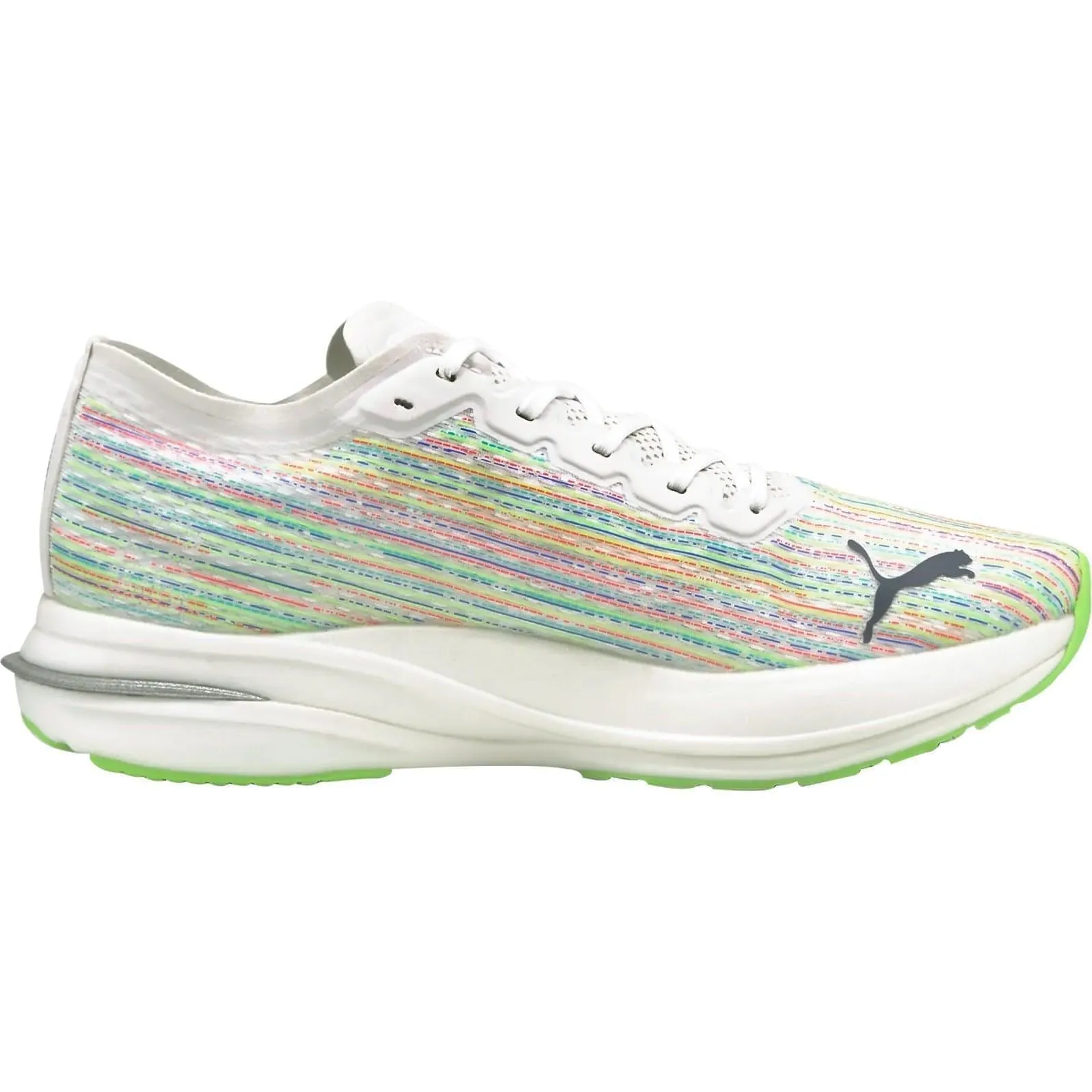Durable Material Puma Deviate Nitro Spectra Mens Running Shoes - White