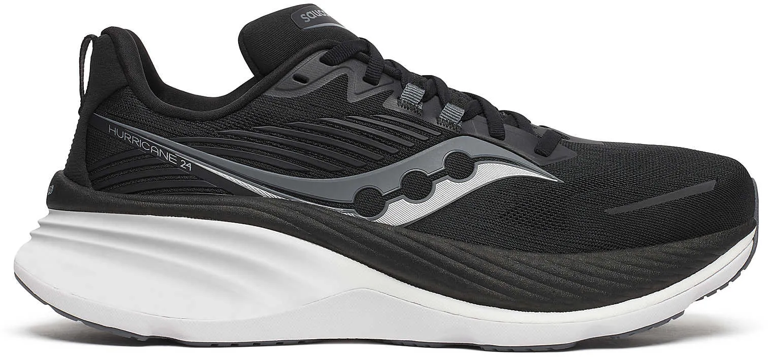Game Fit Saucony Hurricane 24 Mens Running Shoes - Black