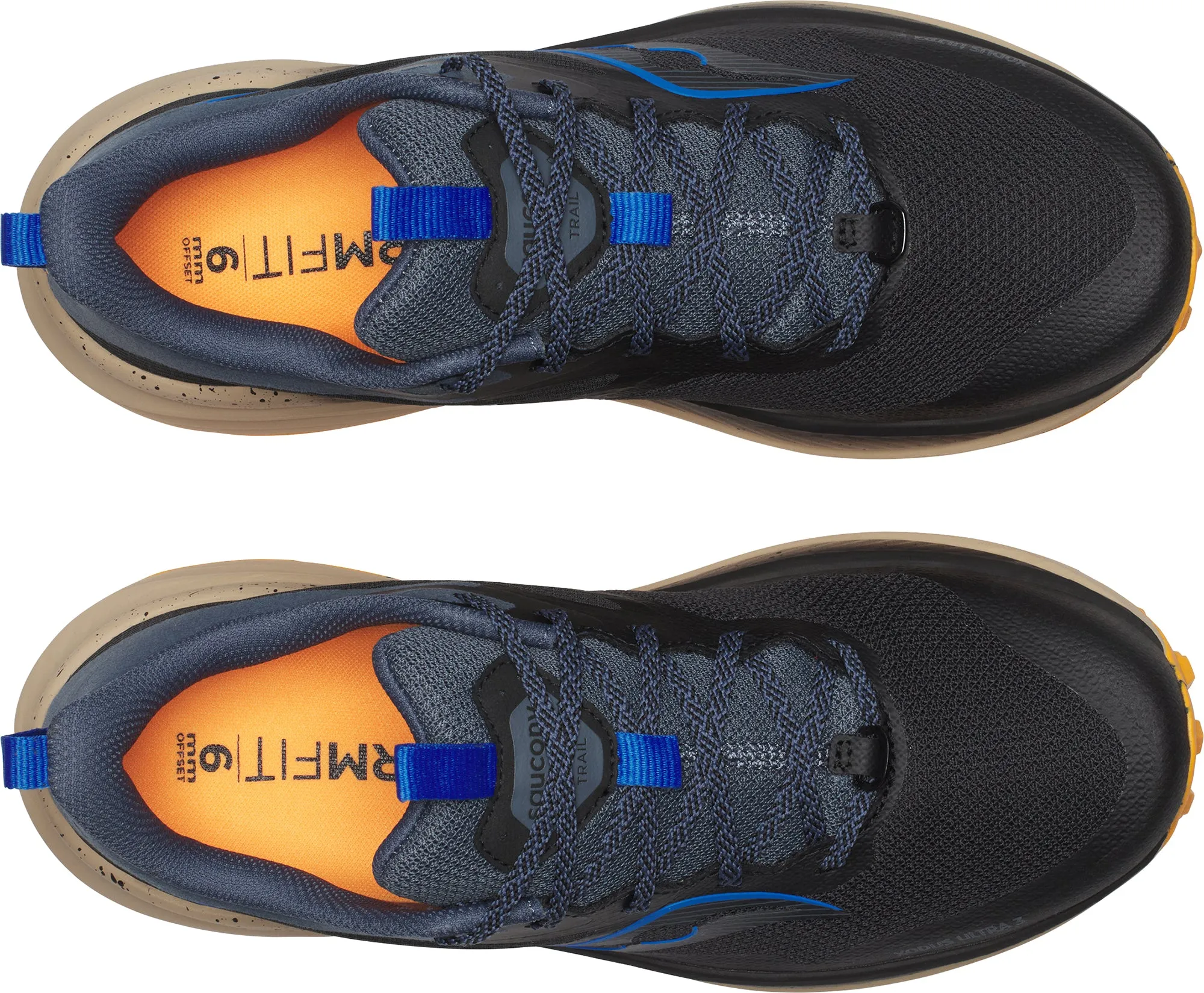 Flexible Saucony Xodus Ultra 3 Mens Trail Running Shoes - Black