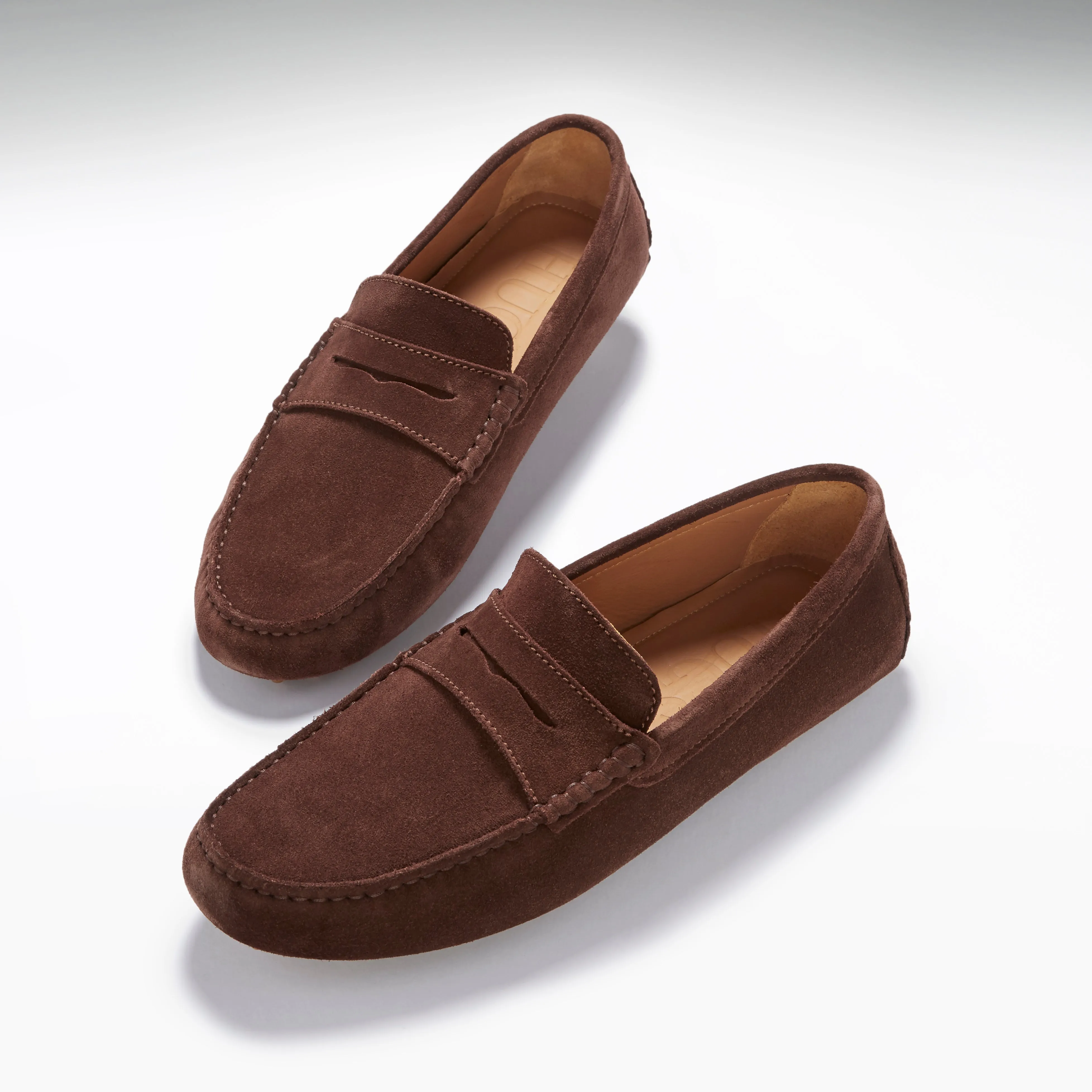 Classic Walk Penny Driving Loafers, brown suede