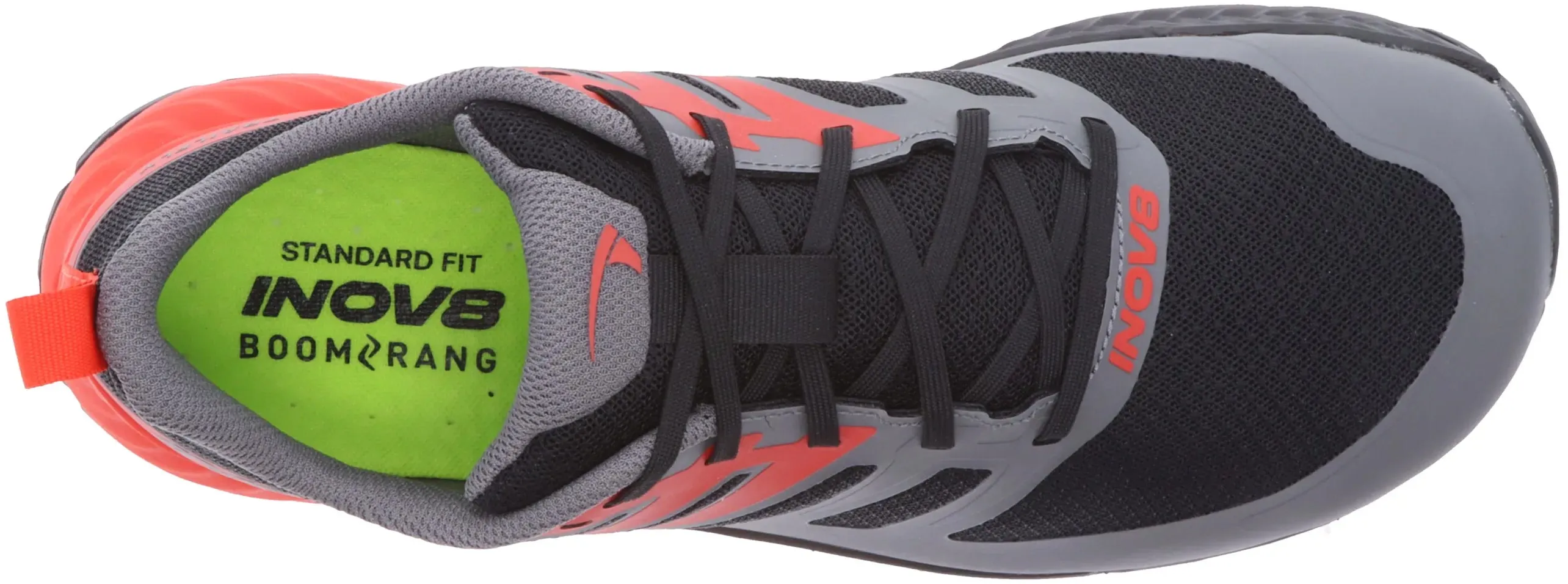Elastic Inov8 TrailFly WIDE FIT Mens Trail Running Shoes - Black