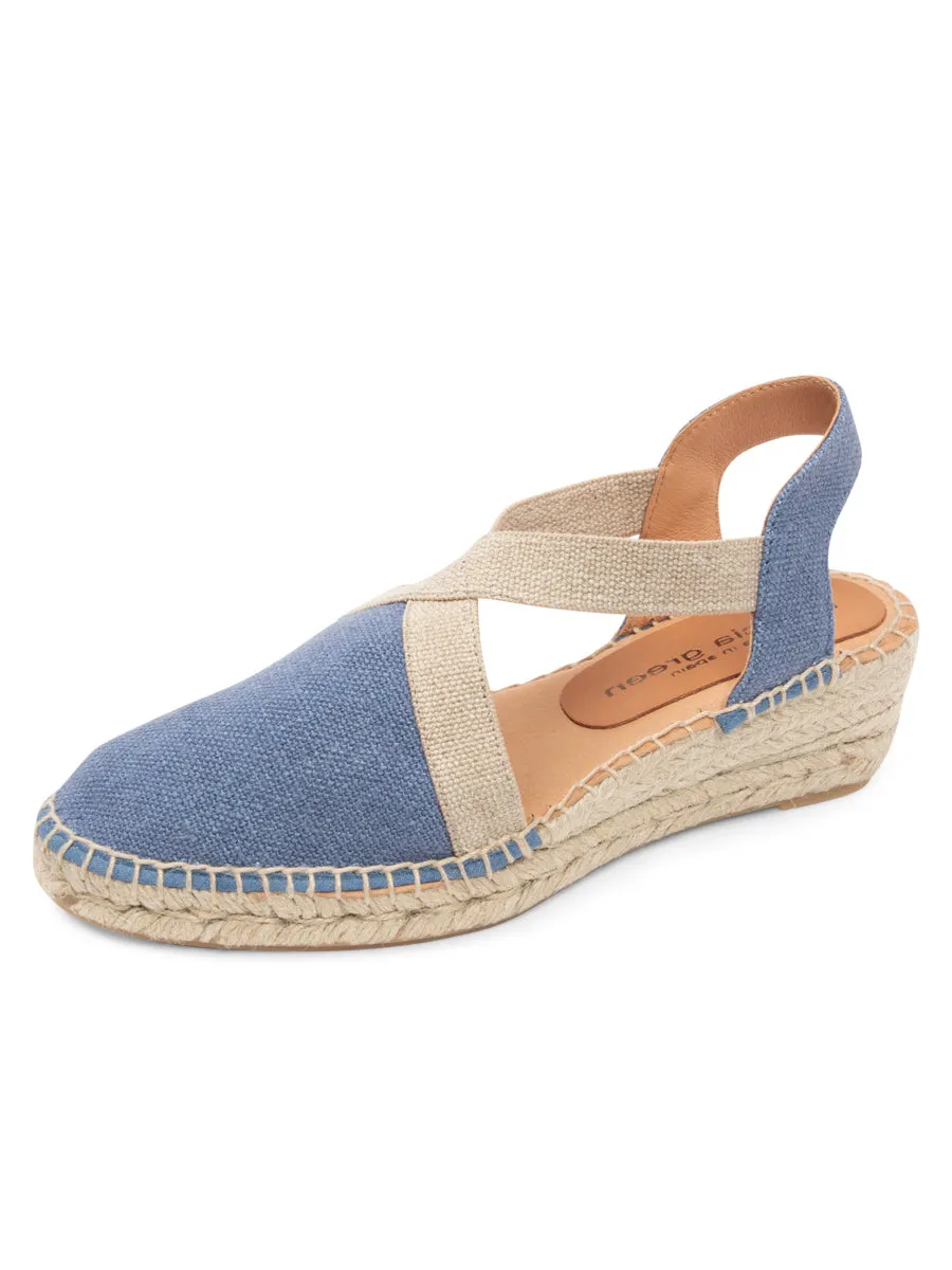 Cushion Feel Grace Closed Toe Elastic Espadrille