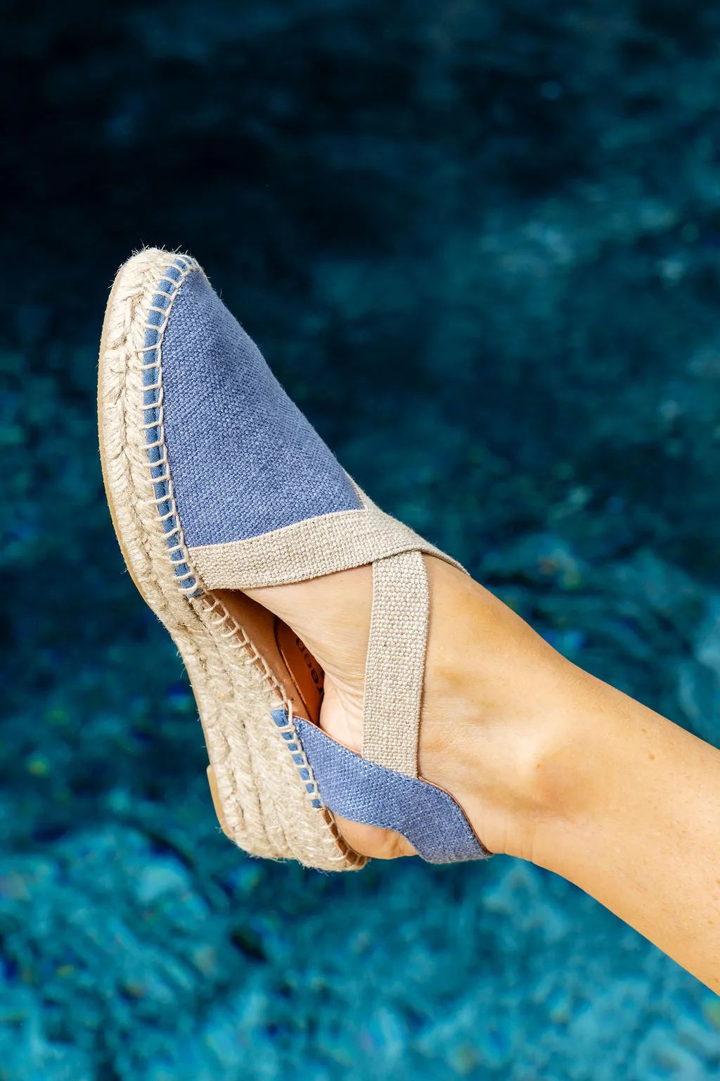 Grace Closed Toe Elastic Espadrille Refined Style