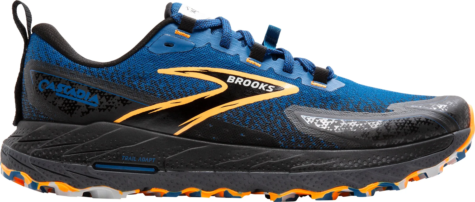 All Weather Everyday Users mesh construction Brooks Cascadia 18 Mens Trail Running Shoes - Blue