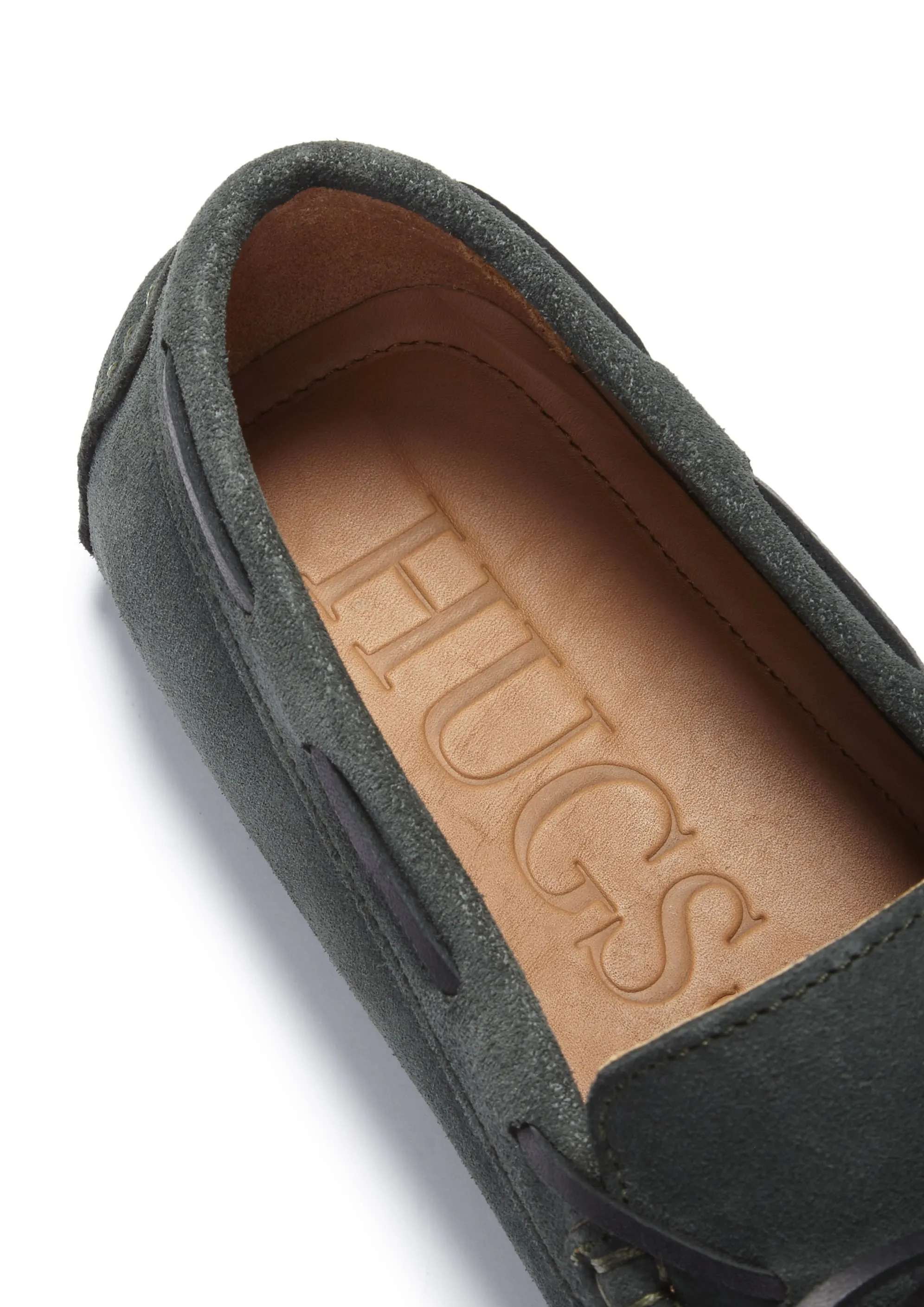 Laced Driving Loafers, racing green suede Versatile Design