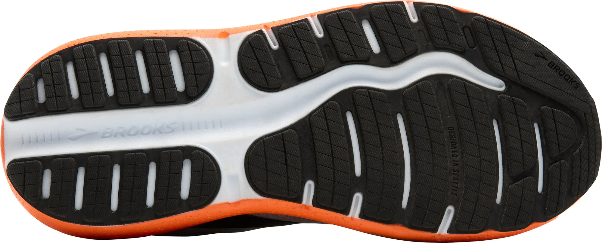 Brooks Ghost Max 2 Mens Running Shoes - Grey Clean White Quick Drying Weekend Errands