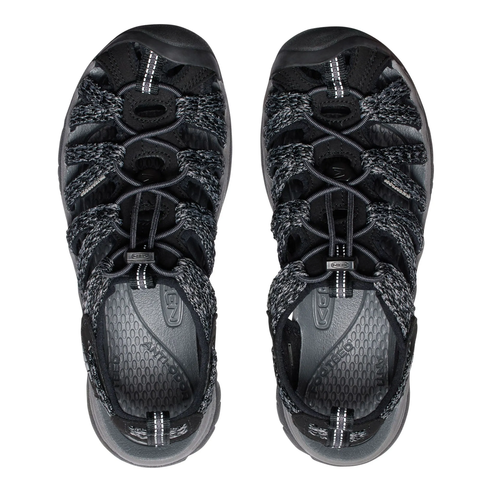 Y Strap Design Chunky Women's Whisper Black/Steel Grey