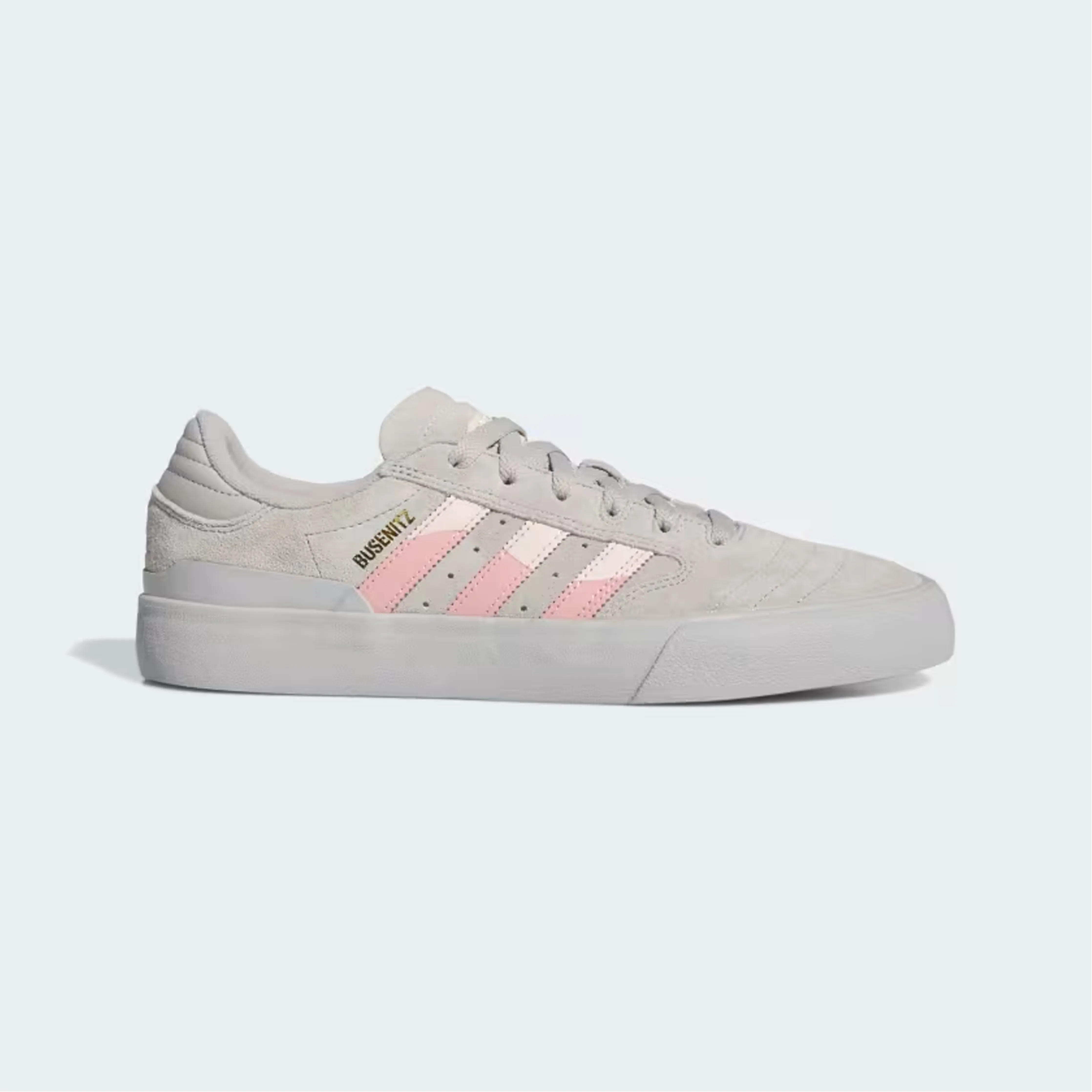 Skate Fit Ready Outsole Grip Adidas Skateboarding X Dime Busenitz Vulc II Skate Shoes - Clear Granite / Wonder Mauve / Wonder Quartz