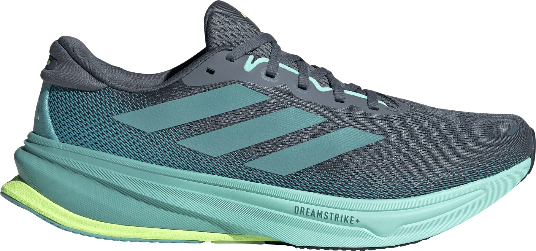 Memory Foam Leather Upper adidas Supernova Rise 2 Mens Running Shoes - Grey