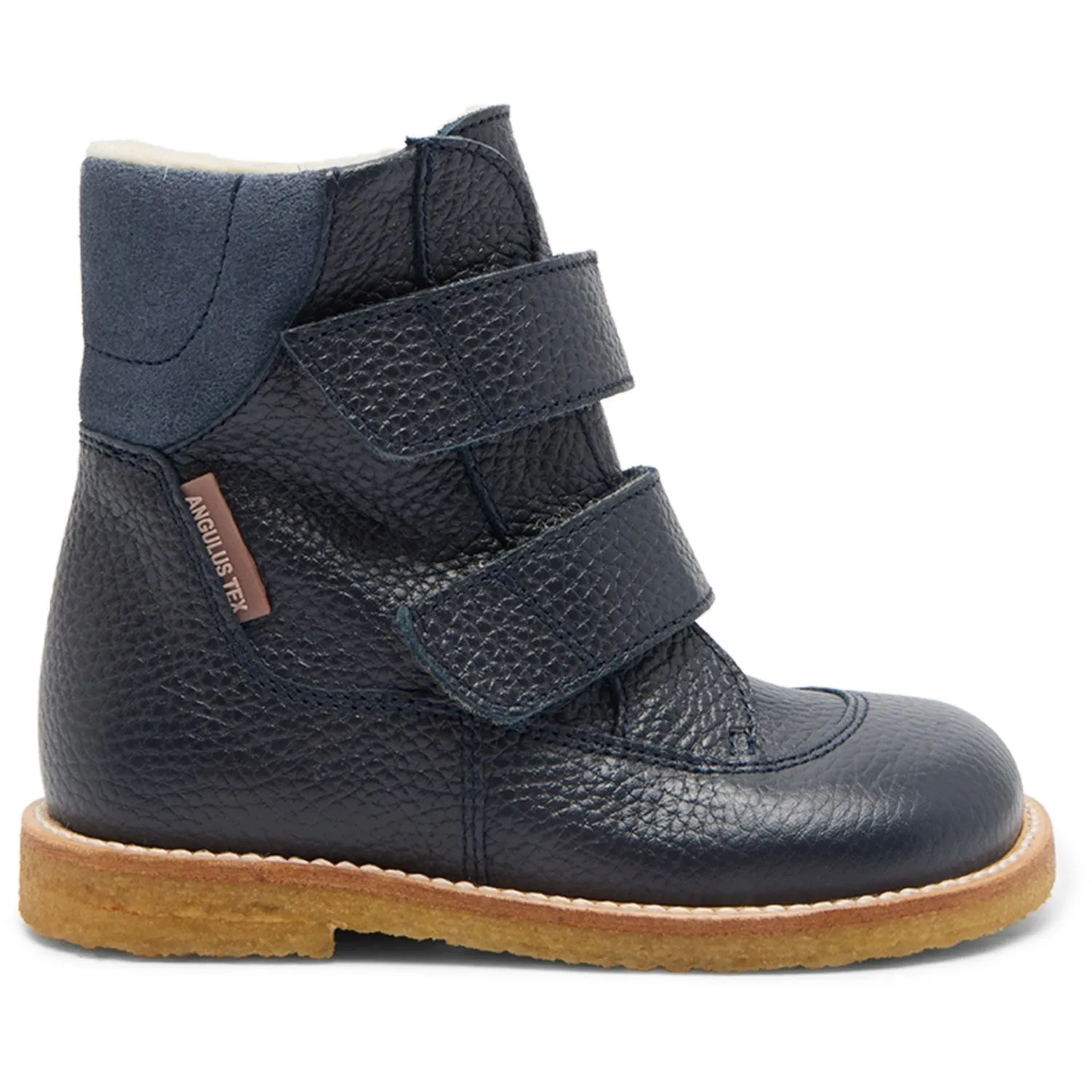 Angulus Navy/Blue FAnd Tex-Boot Med Velcro Closure Snow Heavy Duty Trek Snow Outdoor Explorer