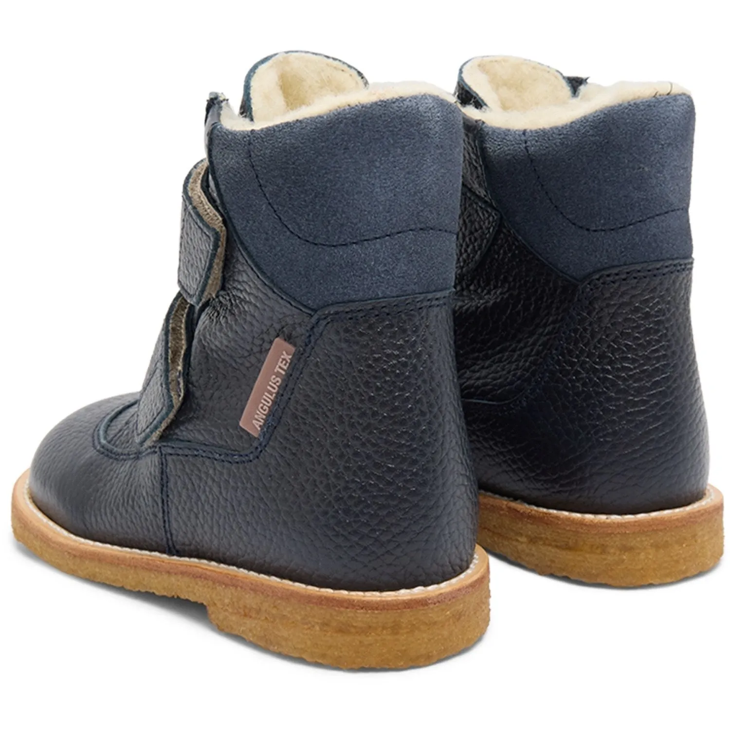 Angulus Navy/Blue FAnd Tex-Boot Med Velcro Closure Anti Skid