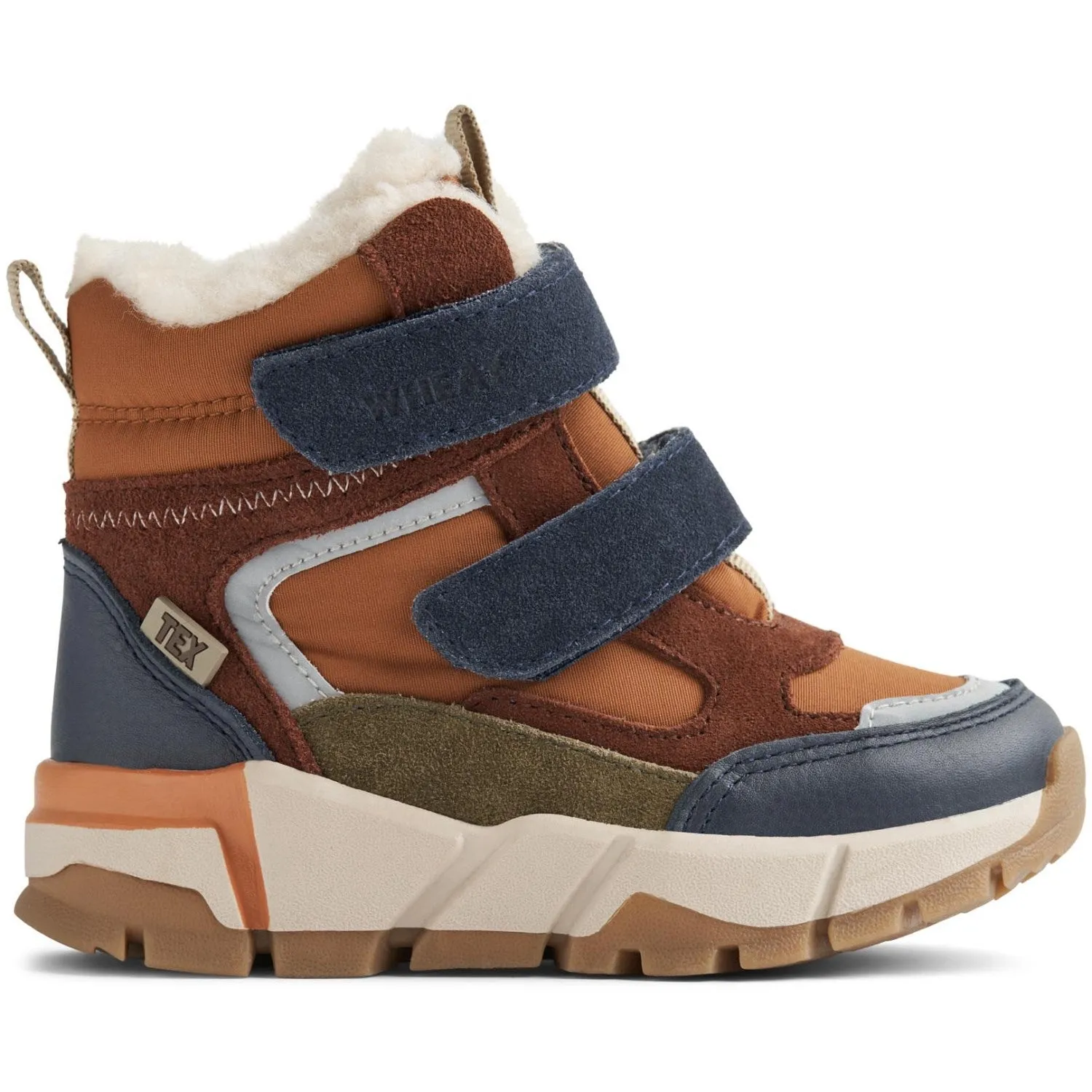 Wheat Navy Bootie Lucka Tex Winter Path